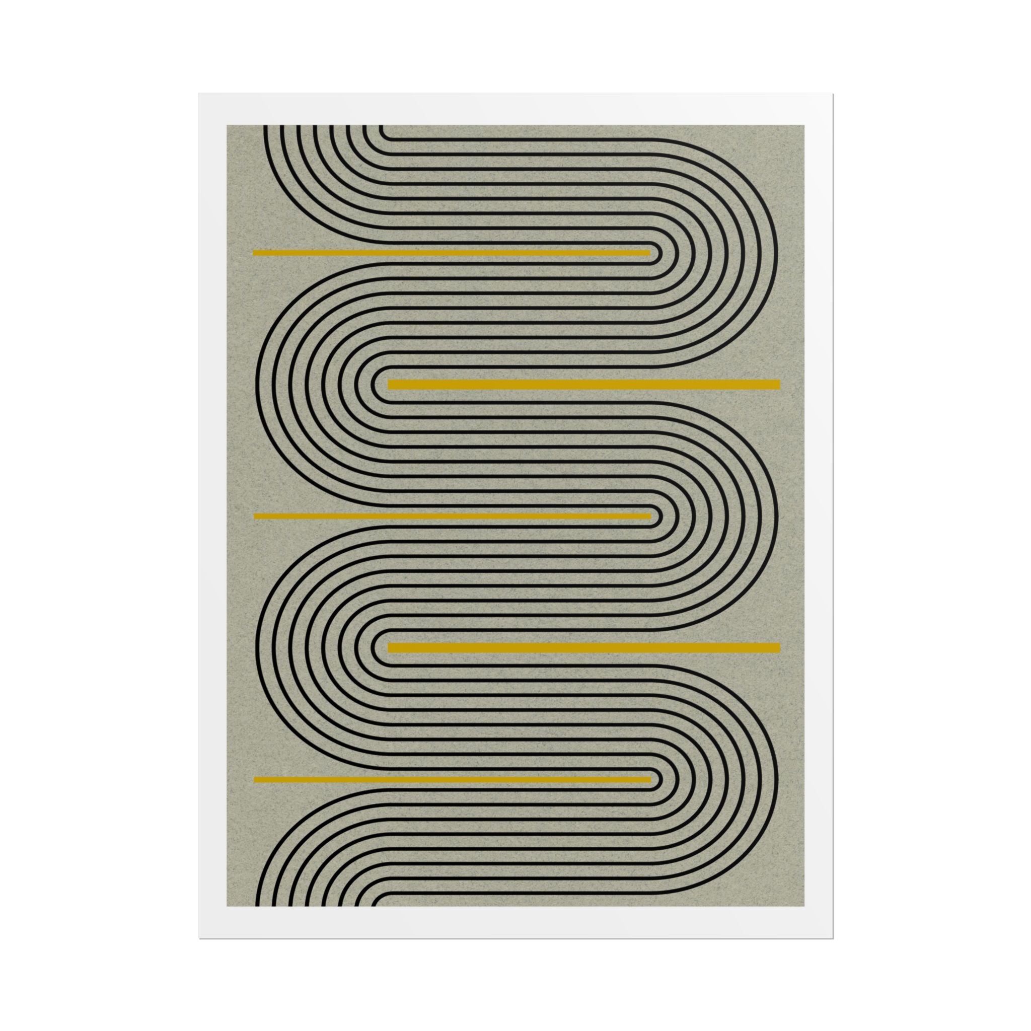 Golden Current Geometry - Poster