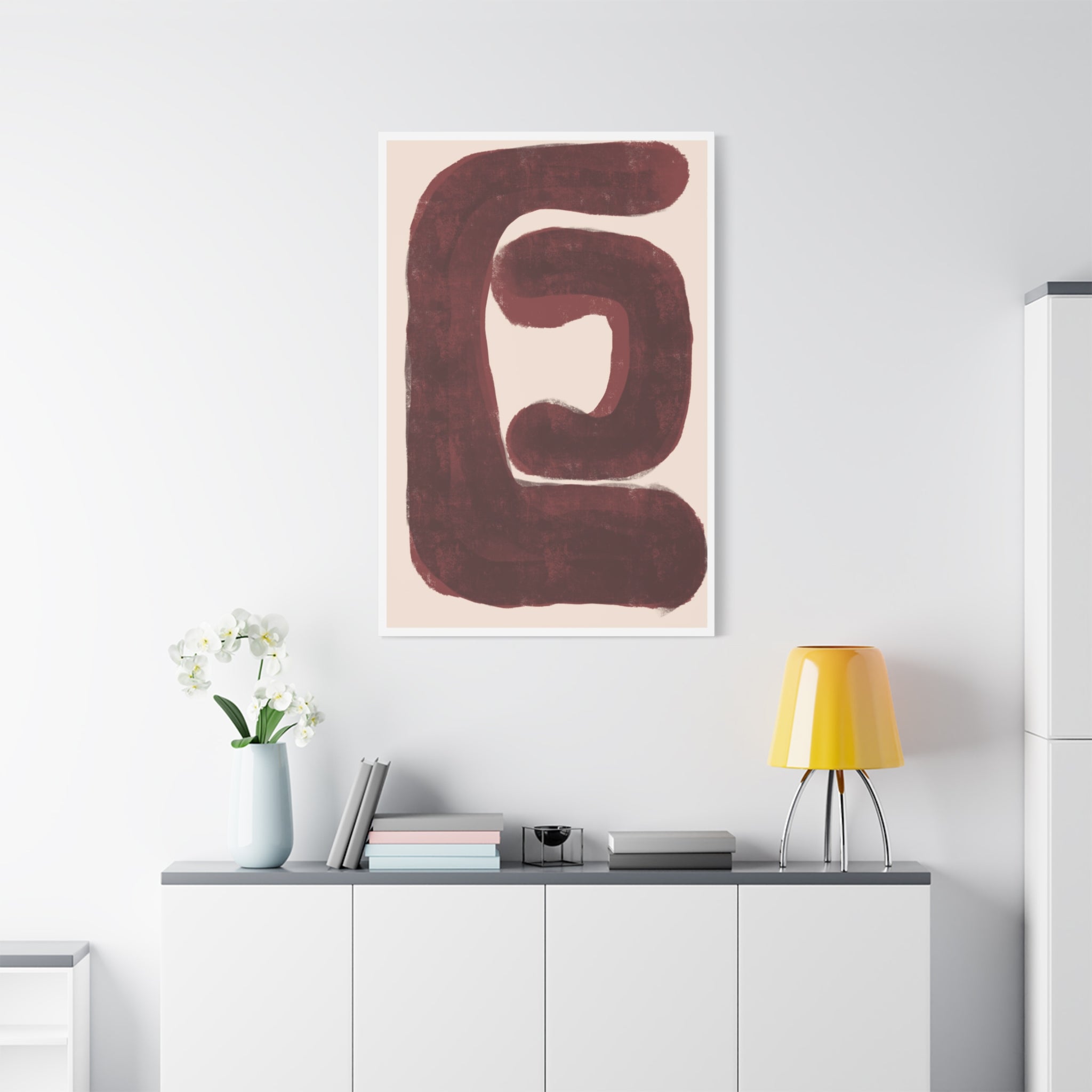 Burgundy Echo Form - Canvas