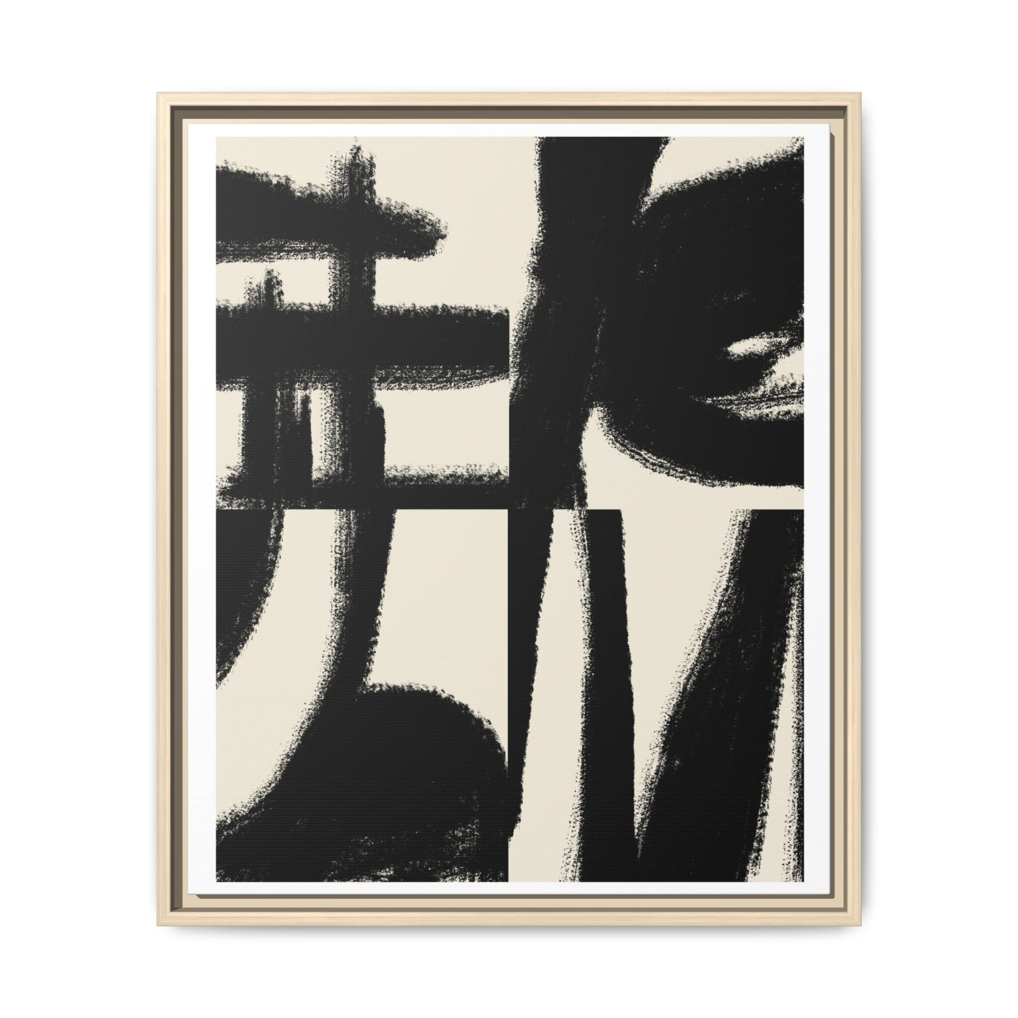 Midnight Gesture Fragments - Framed