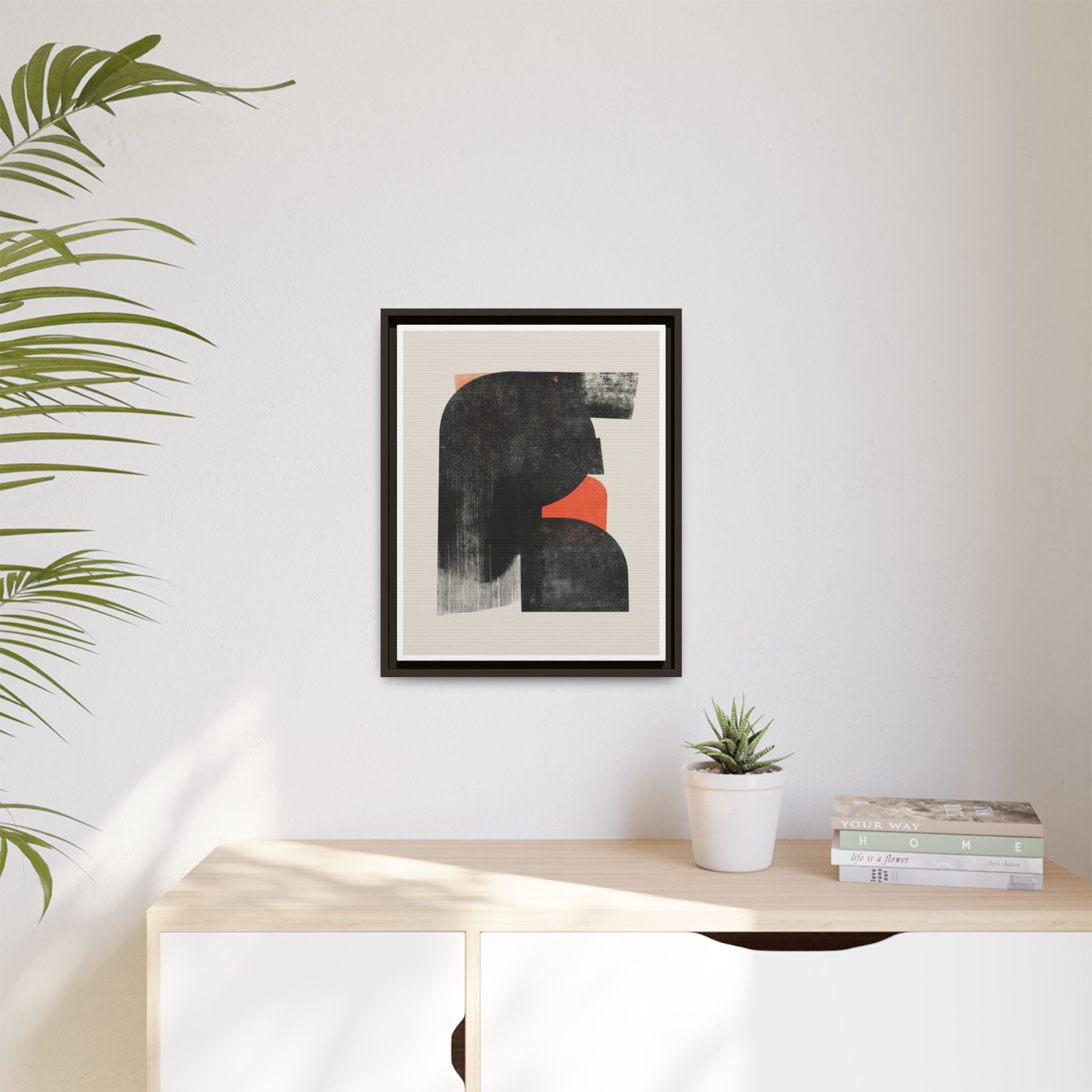Ember Shadow Structure - Framed