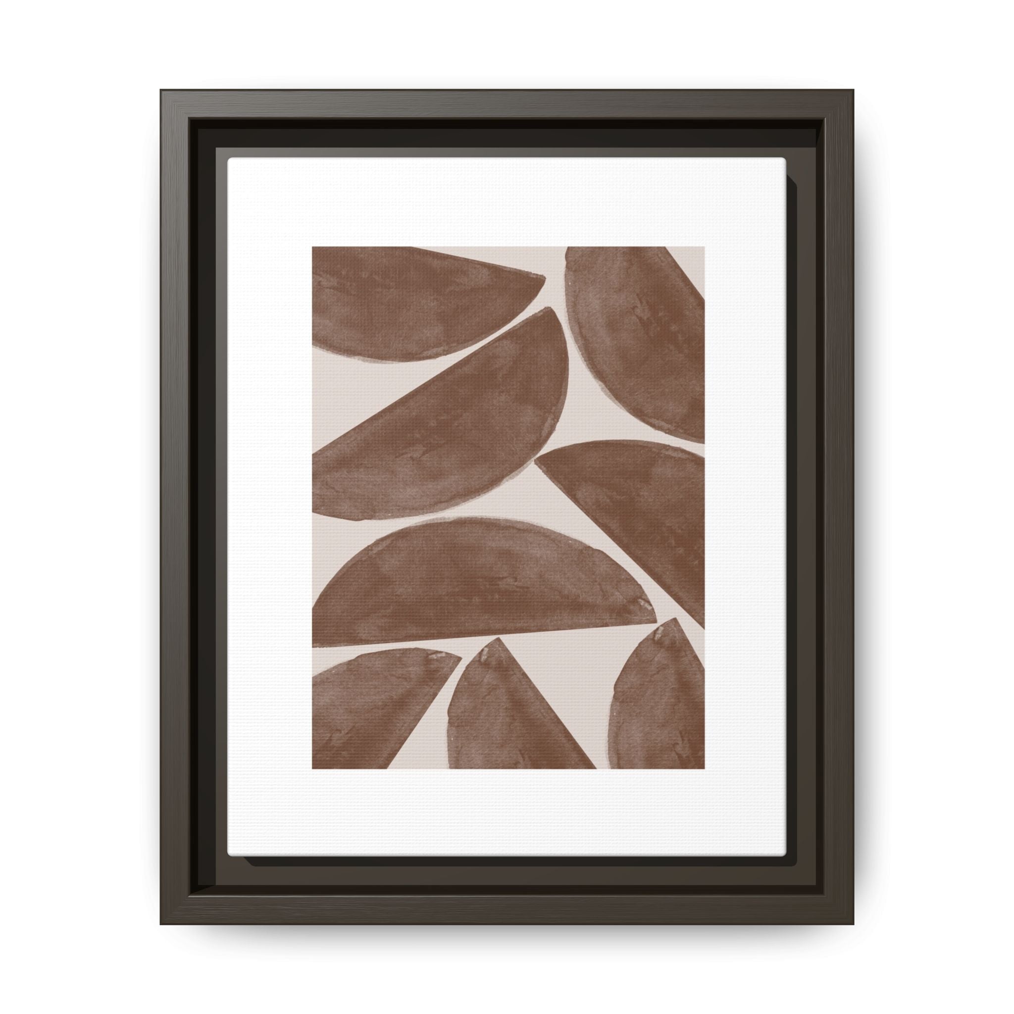Terracotta Crescent Rhythm - Framed