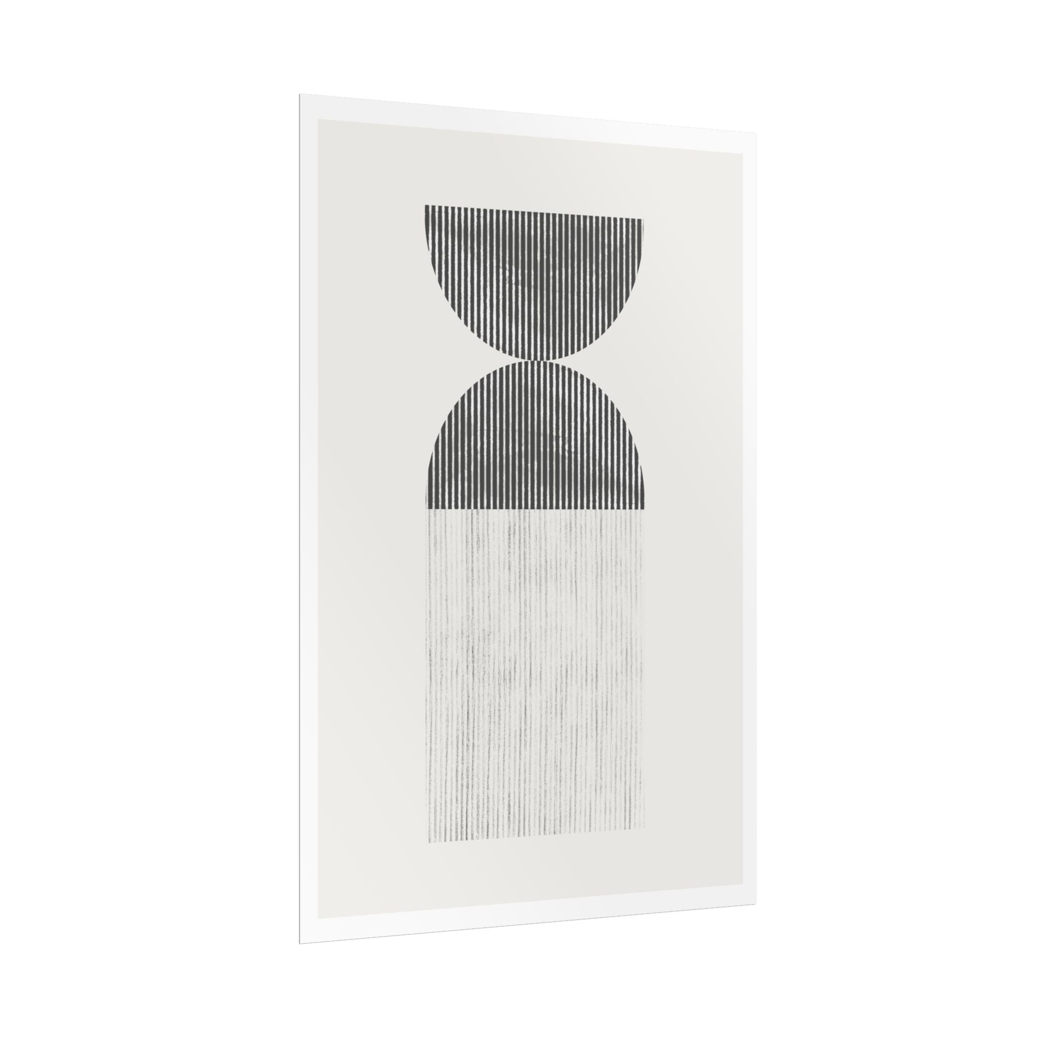 Monochrome Drift Balance - Poster