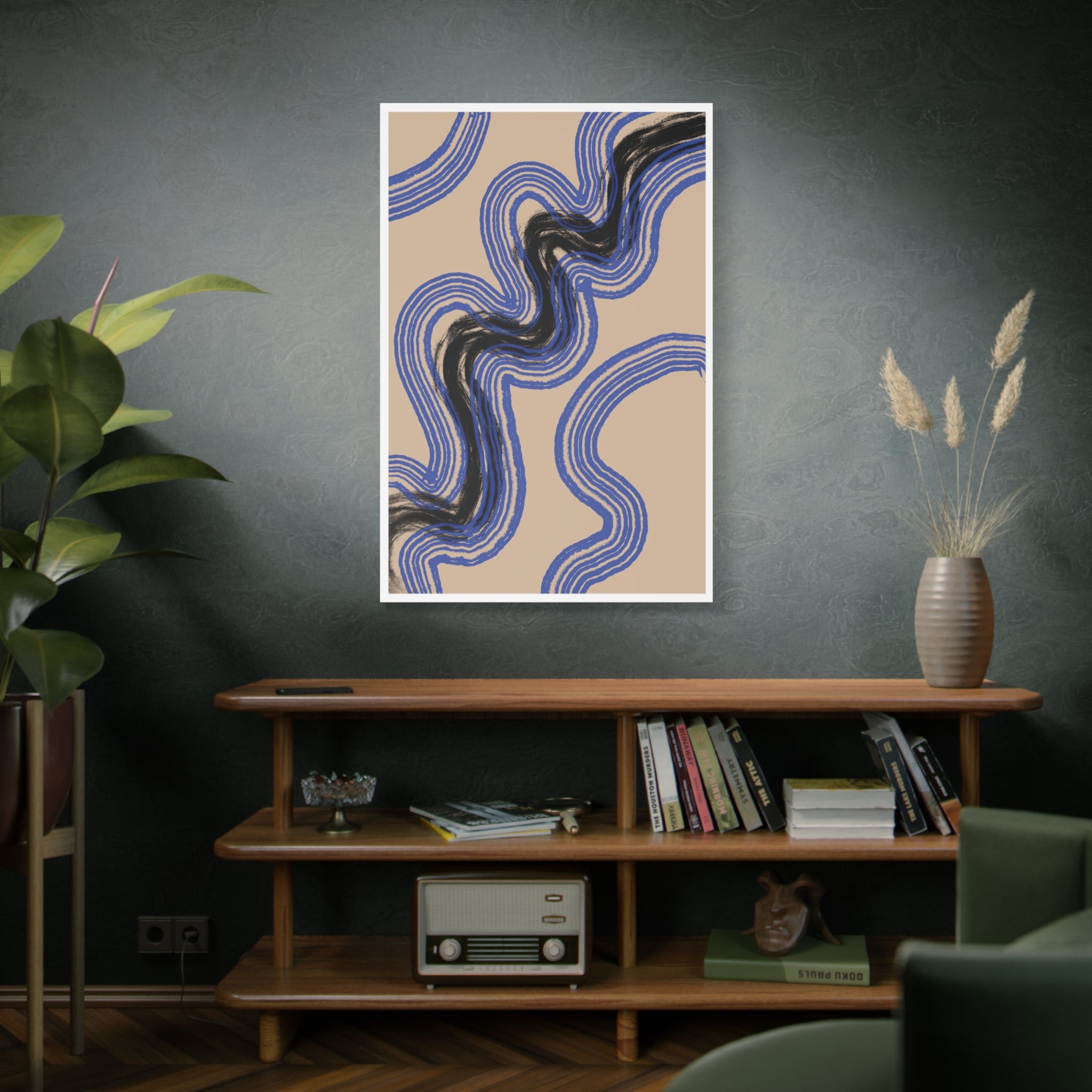 Indigo Rhythm Passage - Canvas