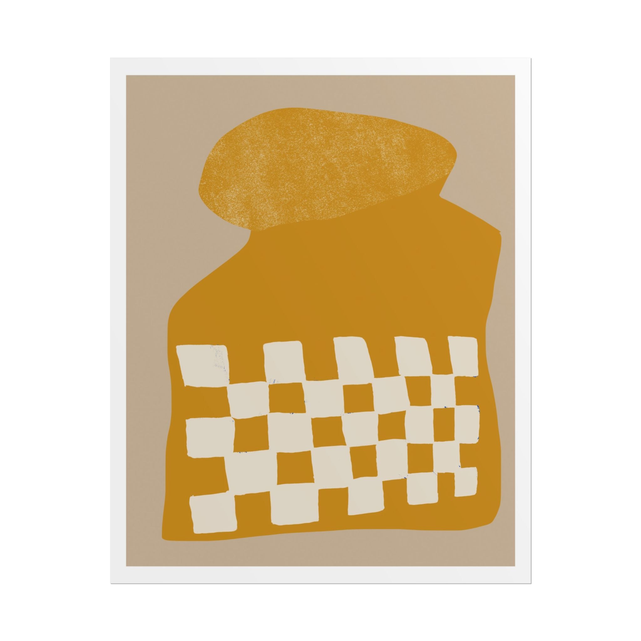 Golden Mosaic Bloom - Poster