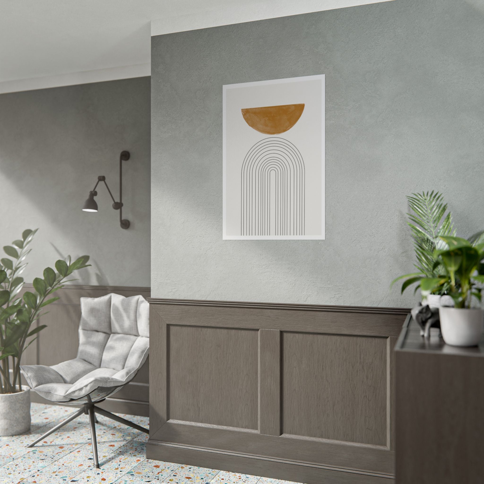 Ochre Horizon Passage - Poster