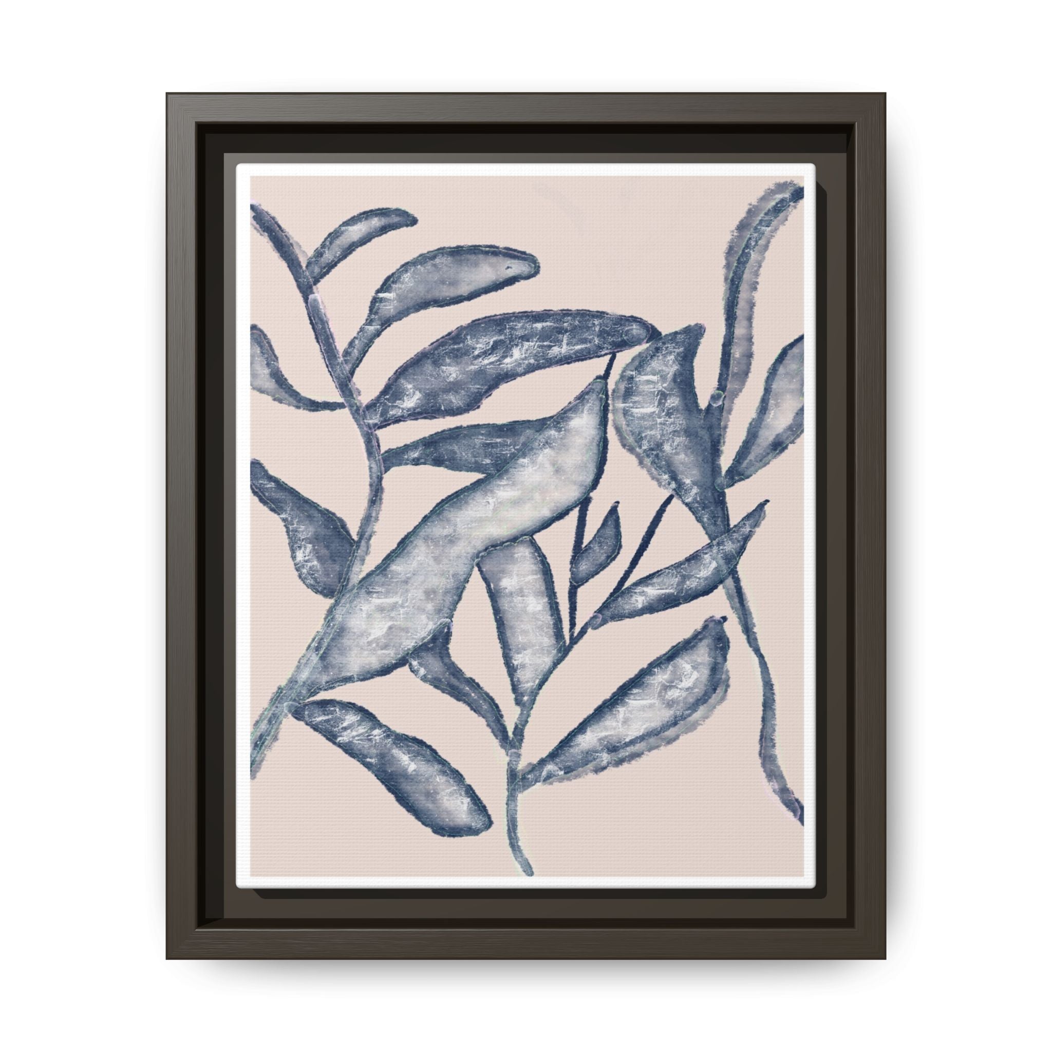 Moonlit Botanical Veil - Framed