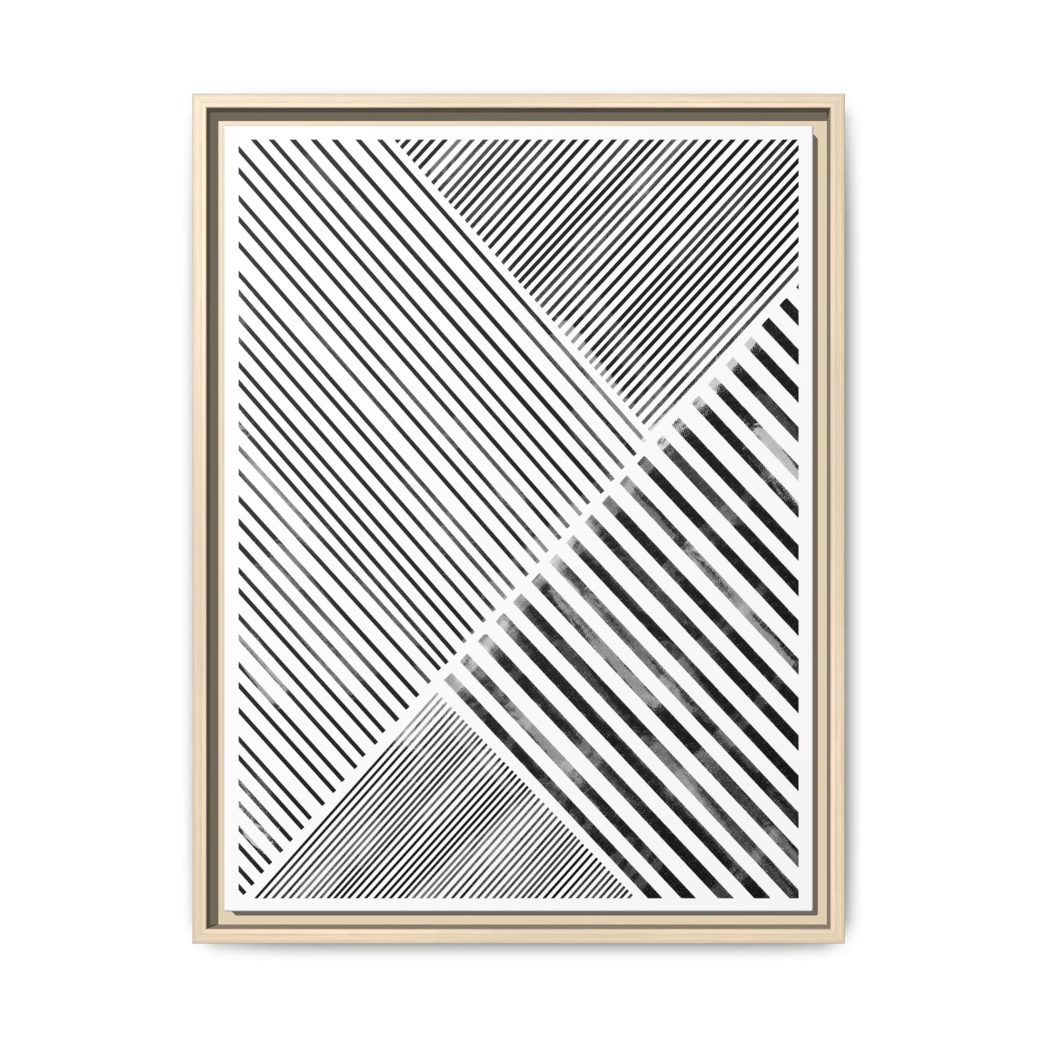 Monochrome Motion Angles - Framed