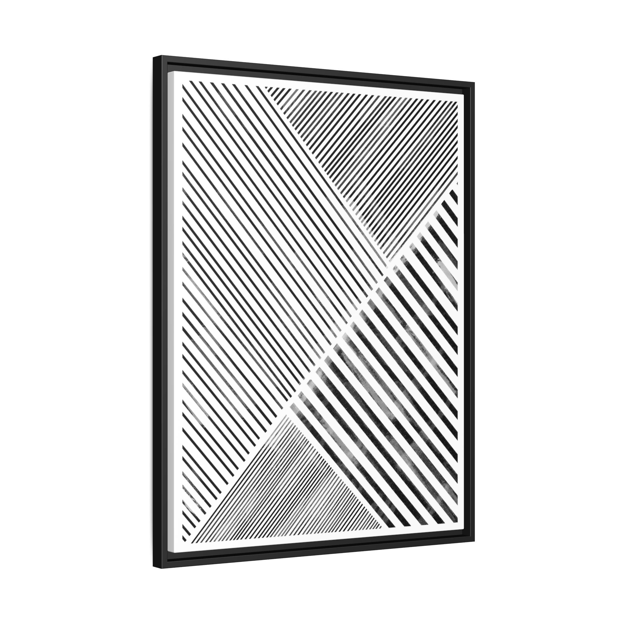 Monochrome Motion Angles - Framed