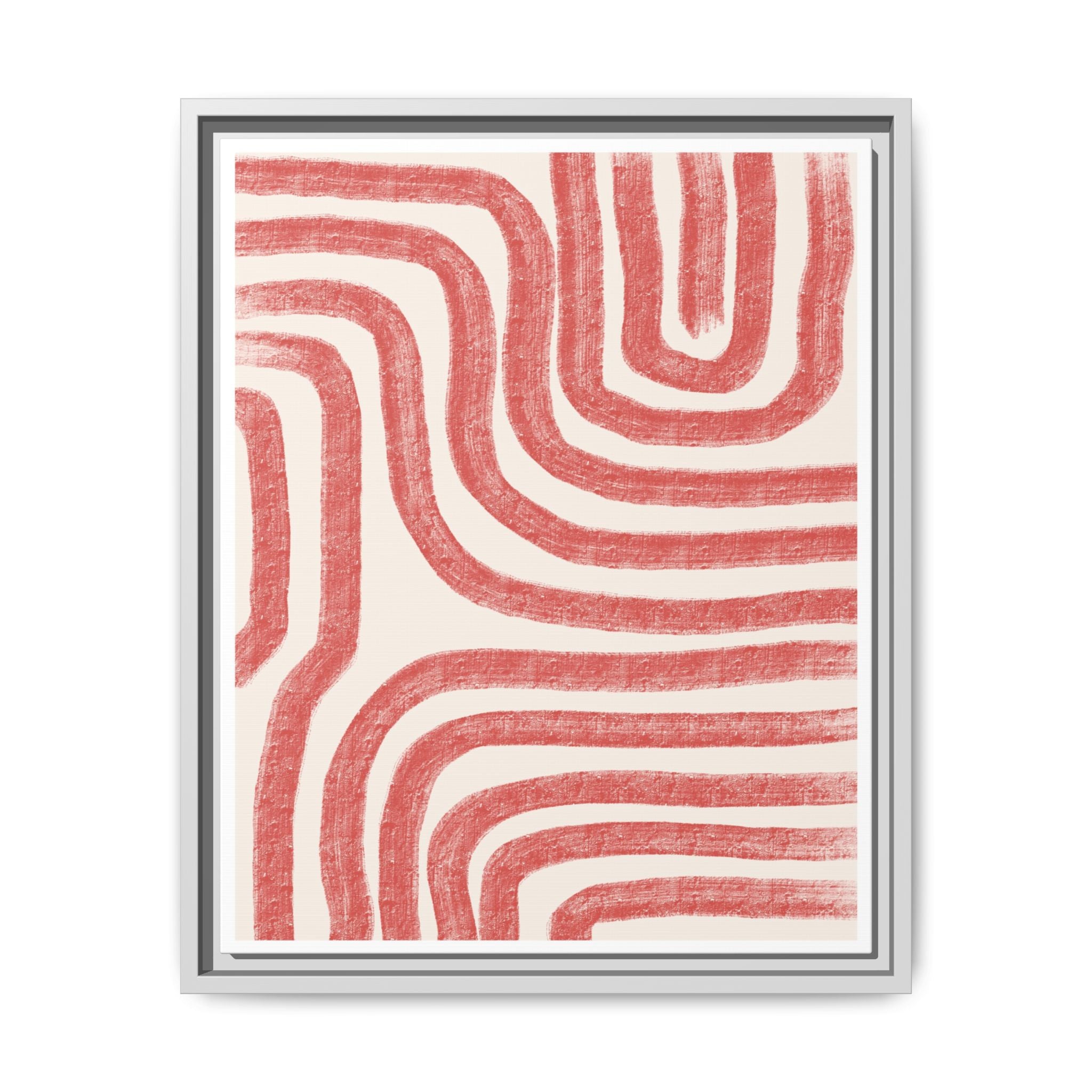 Coral Drift Pathways - Framed
