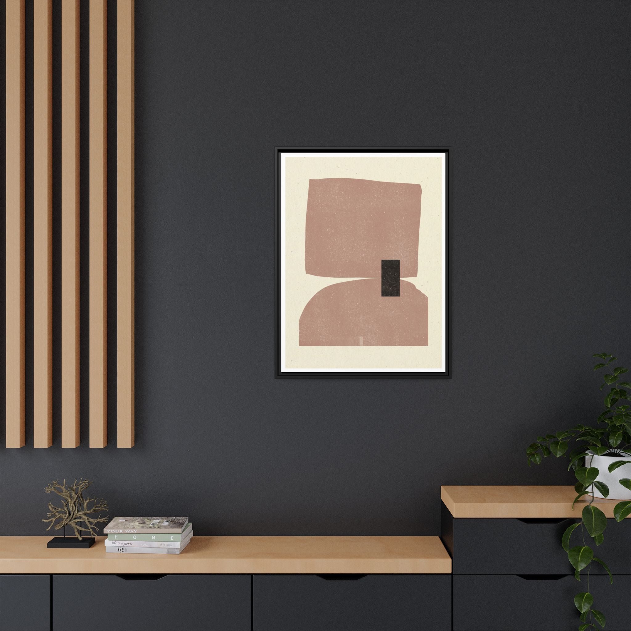 Blush Balance Study - Framed