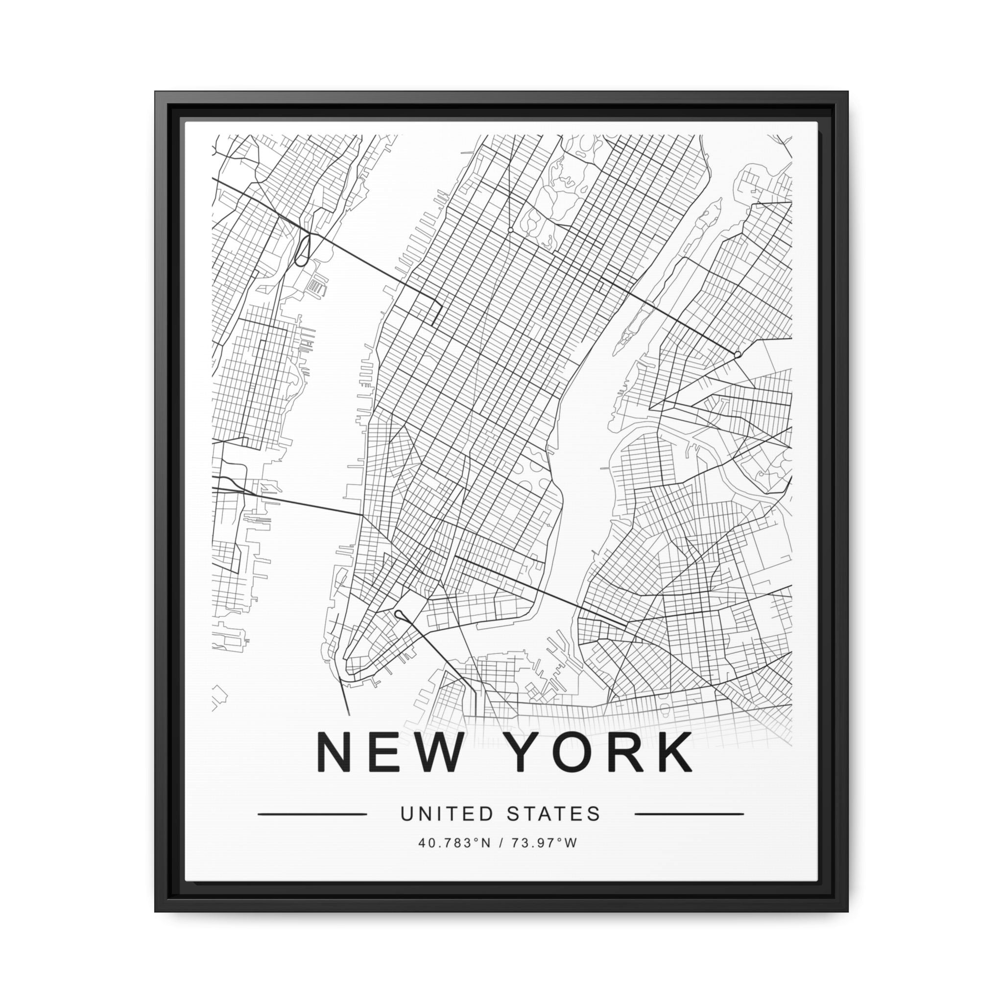 Metropolitan Gridline Reverie - Framed