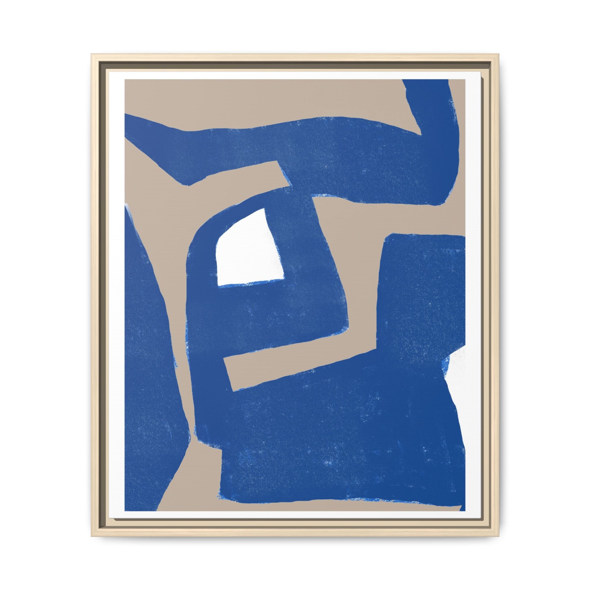 Cobalt Passage Echoes - Framed