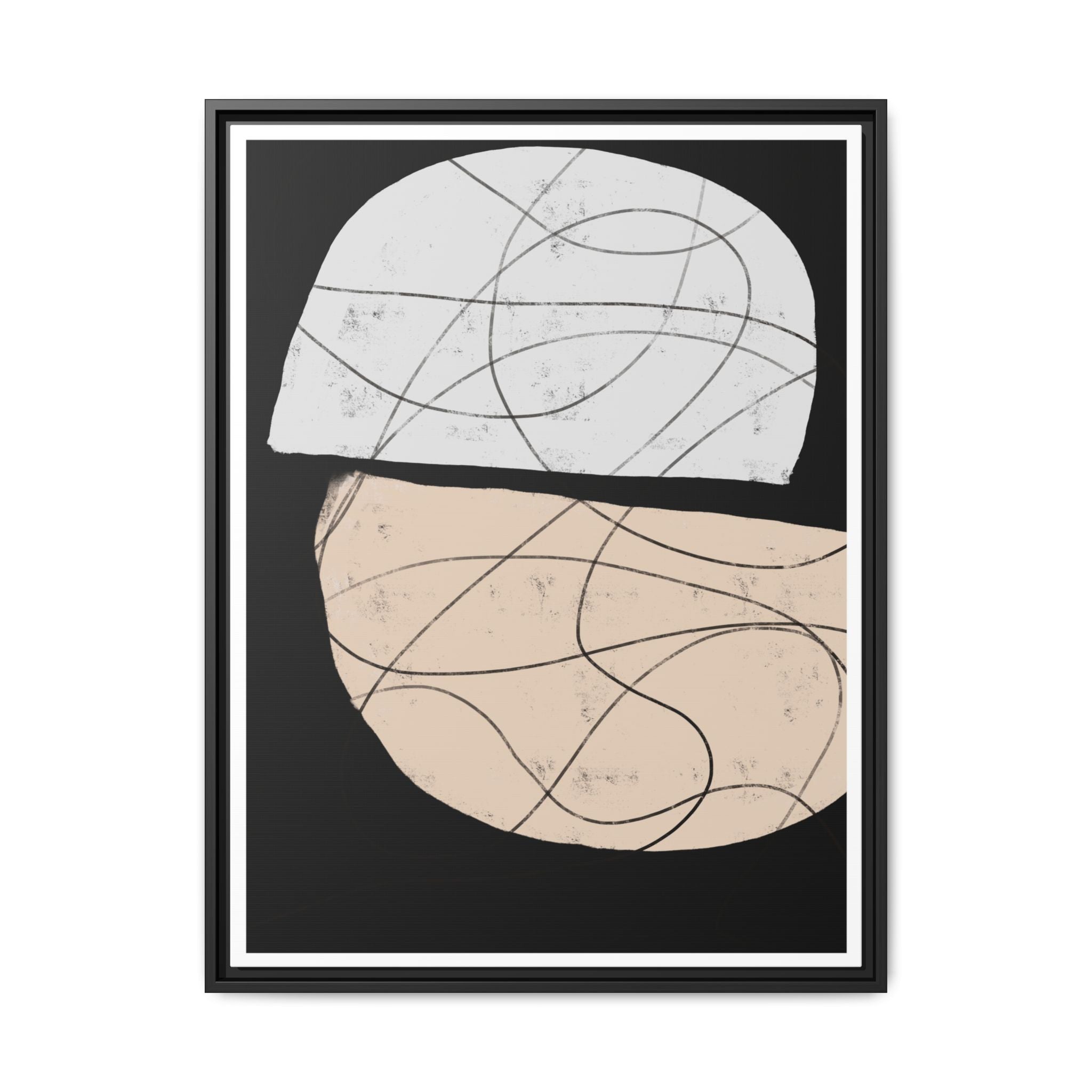Nocturne Orbit Lines - Framed