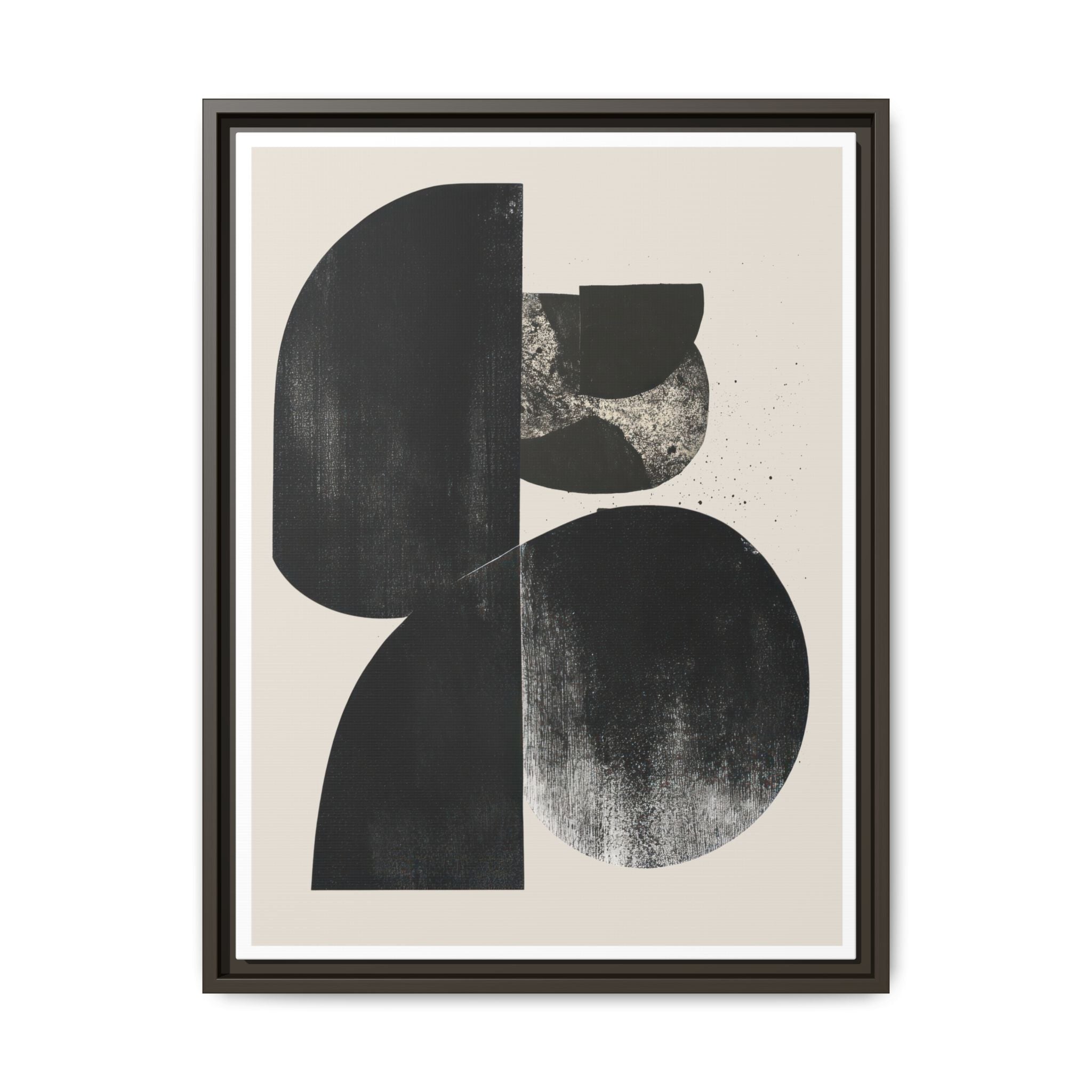 Obsidian Drift Composition - Framed