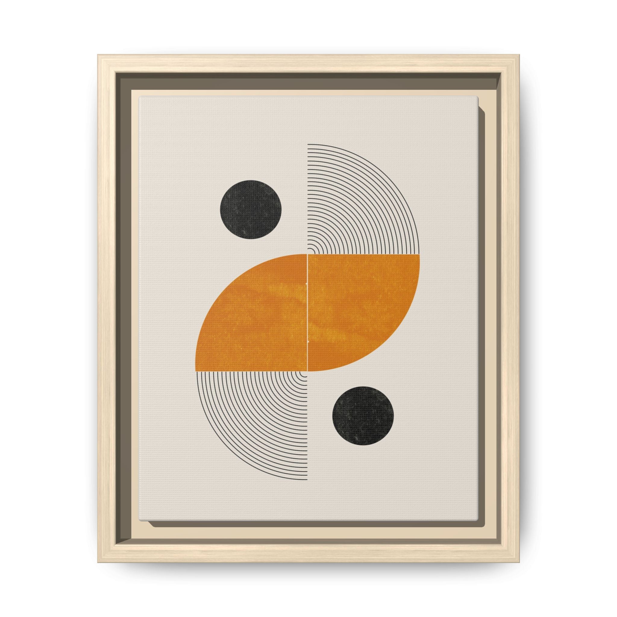 Amber Orbit Balance - Framed