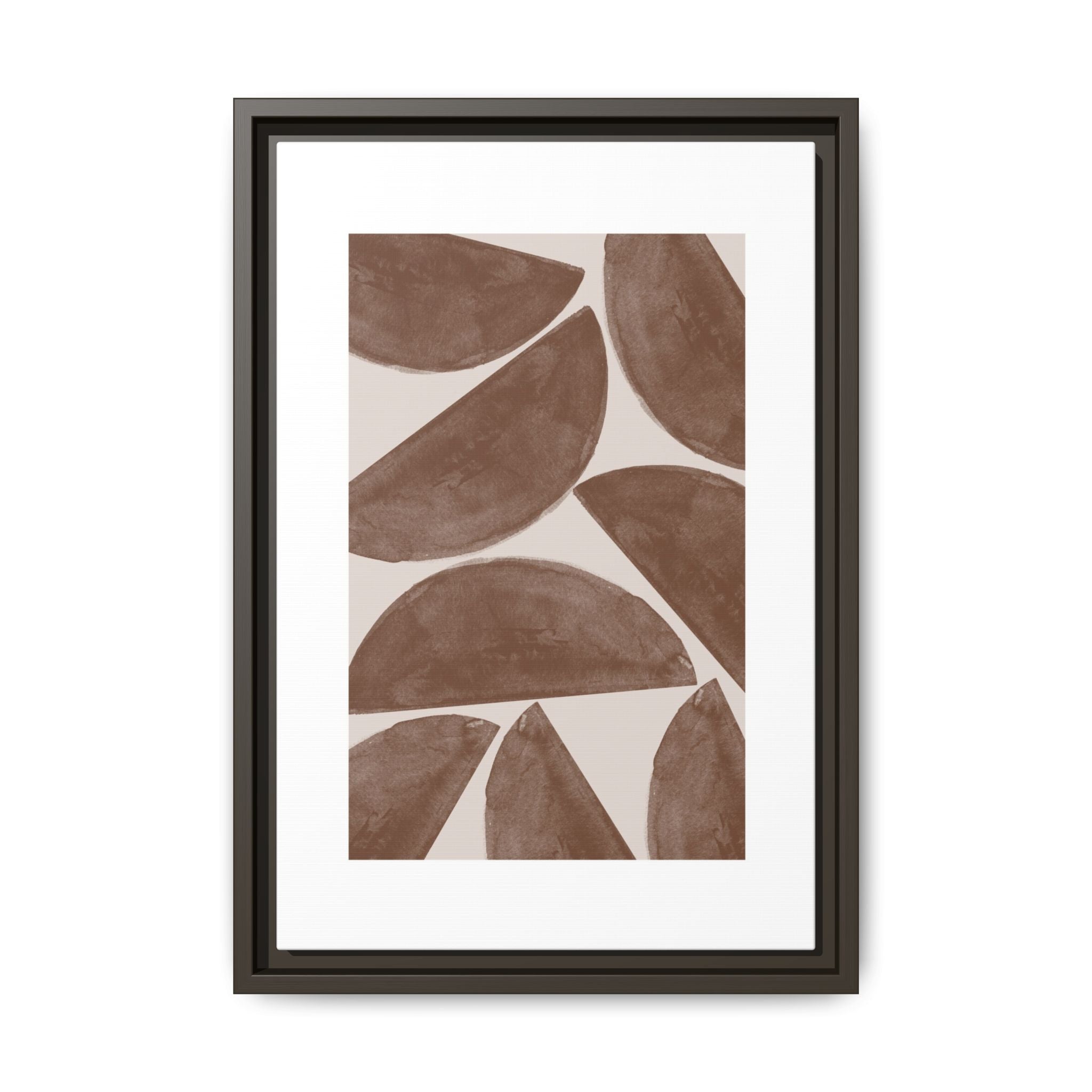Terracotta Crescent Rhythm - Framed