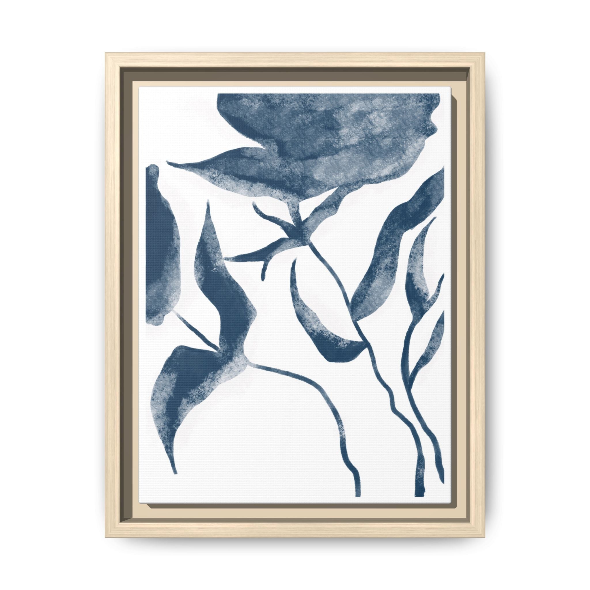 Indigo Bloom Reverie - Framed