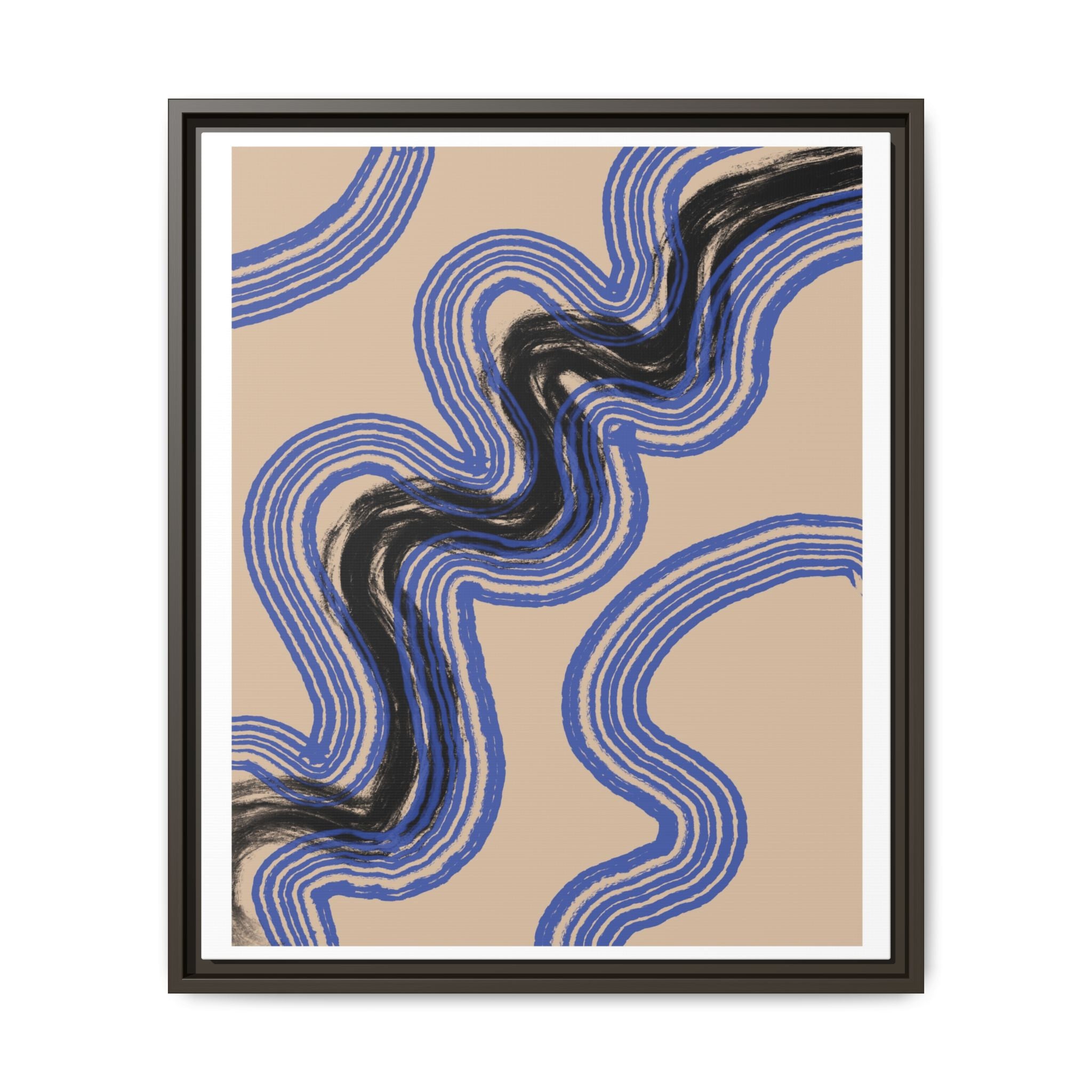 Indigo Rhythm Passage - Framed