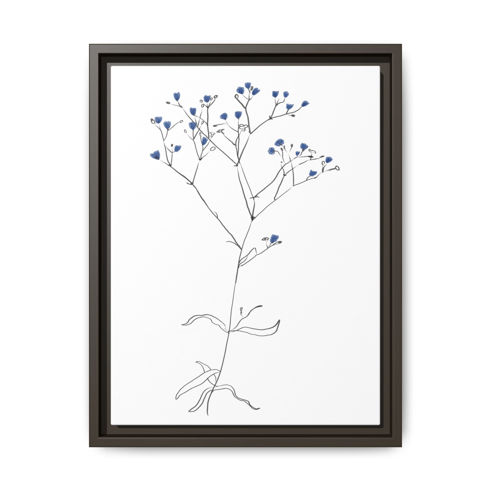 Blue Meadow Whisper - Framed