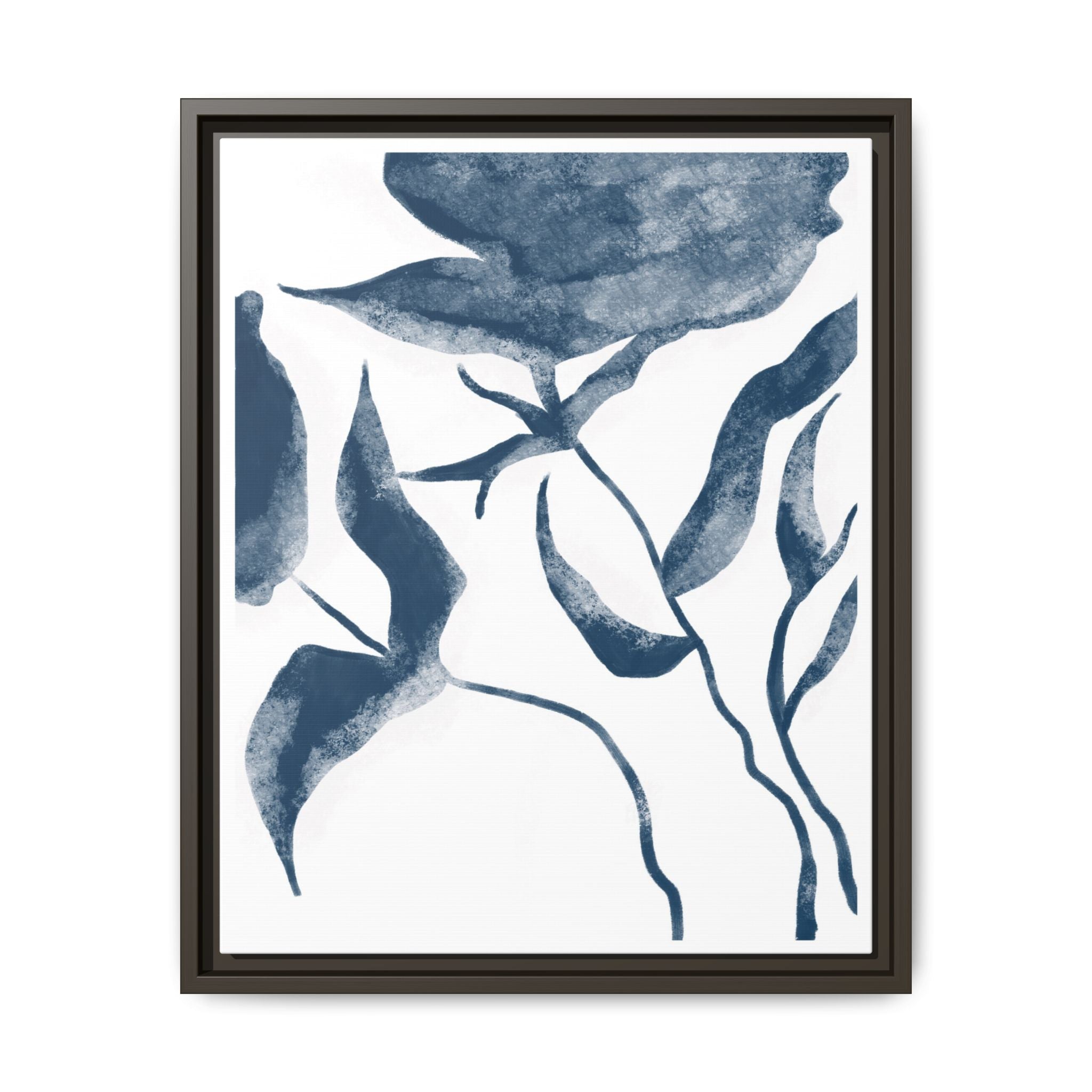 Indigo Bloom Reverie - Framed