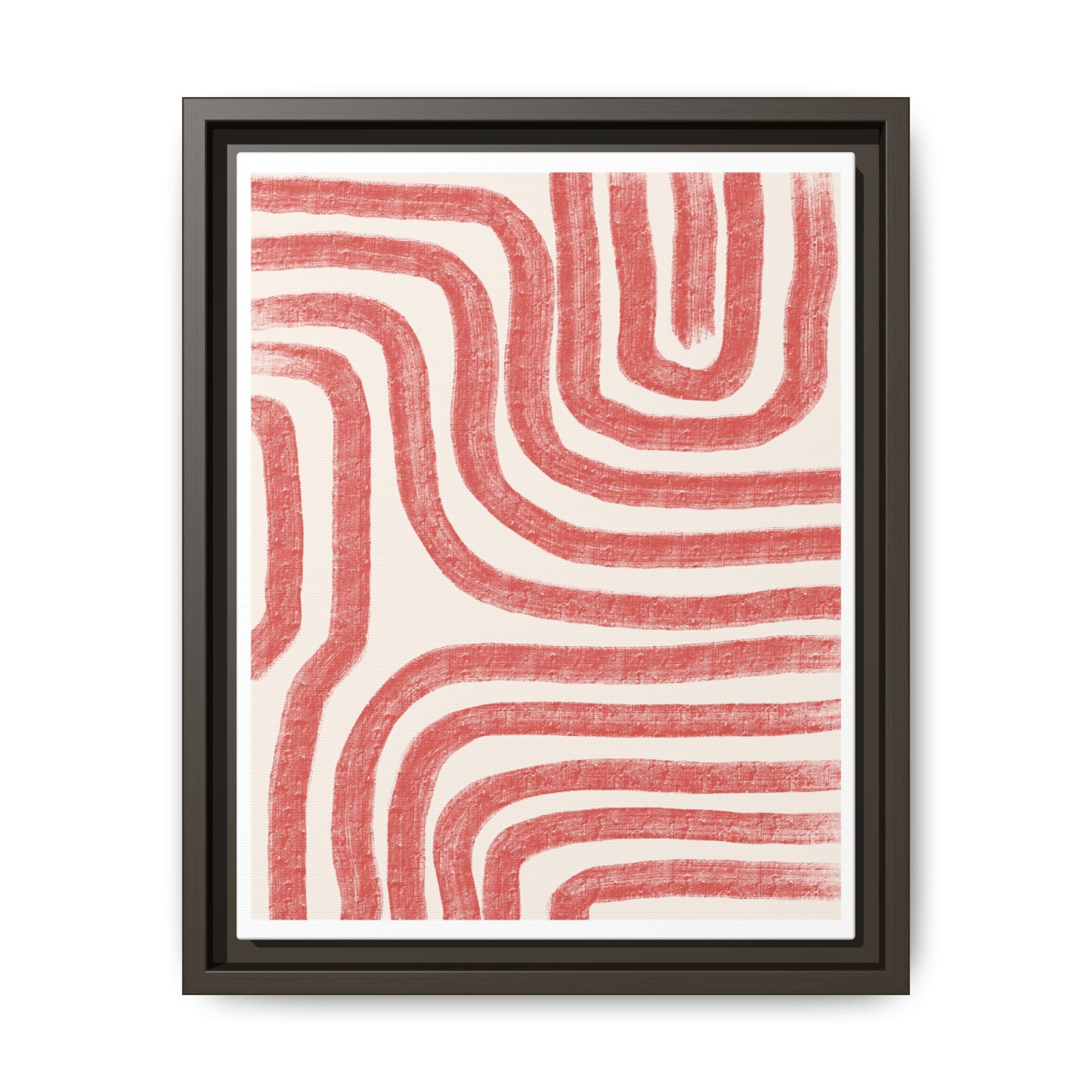 Coral Drift Pathways - Framed