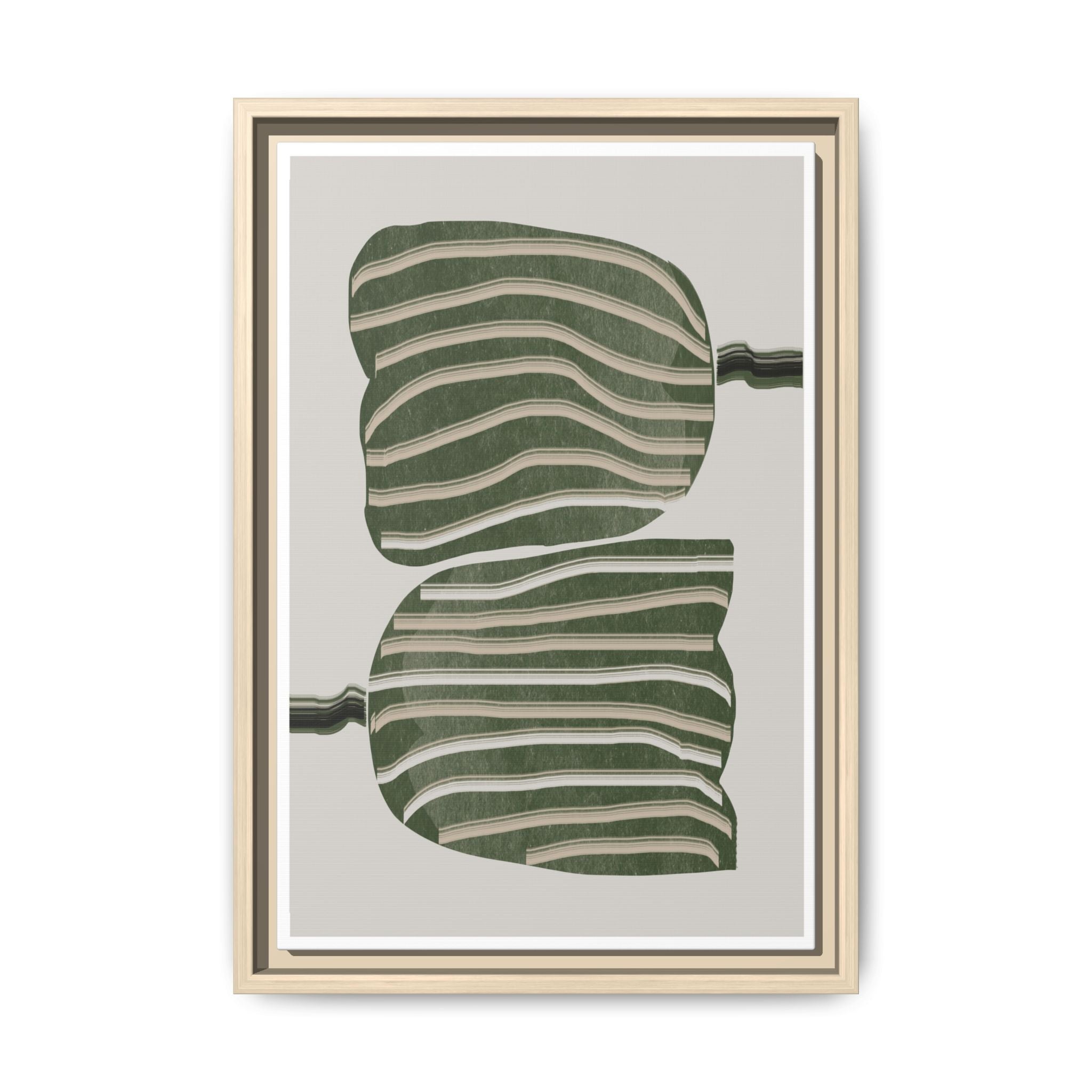 Verdant Echo Layers - Framed