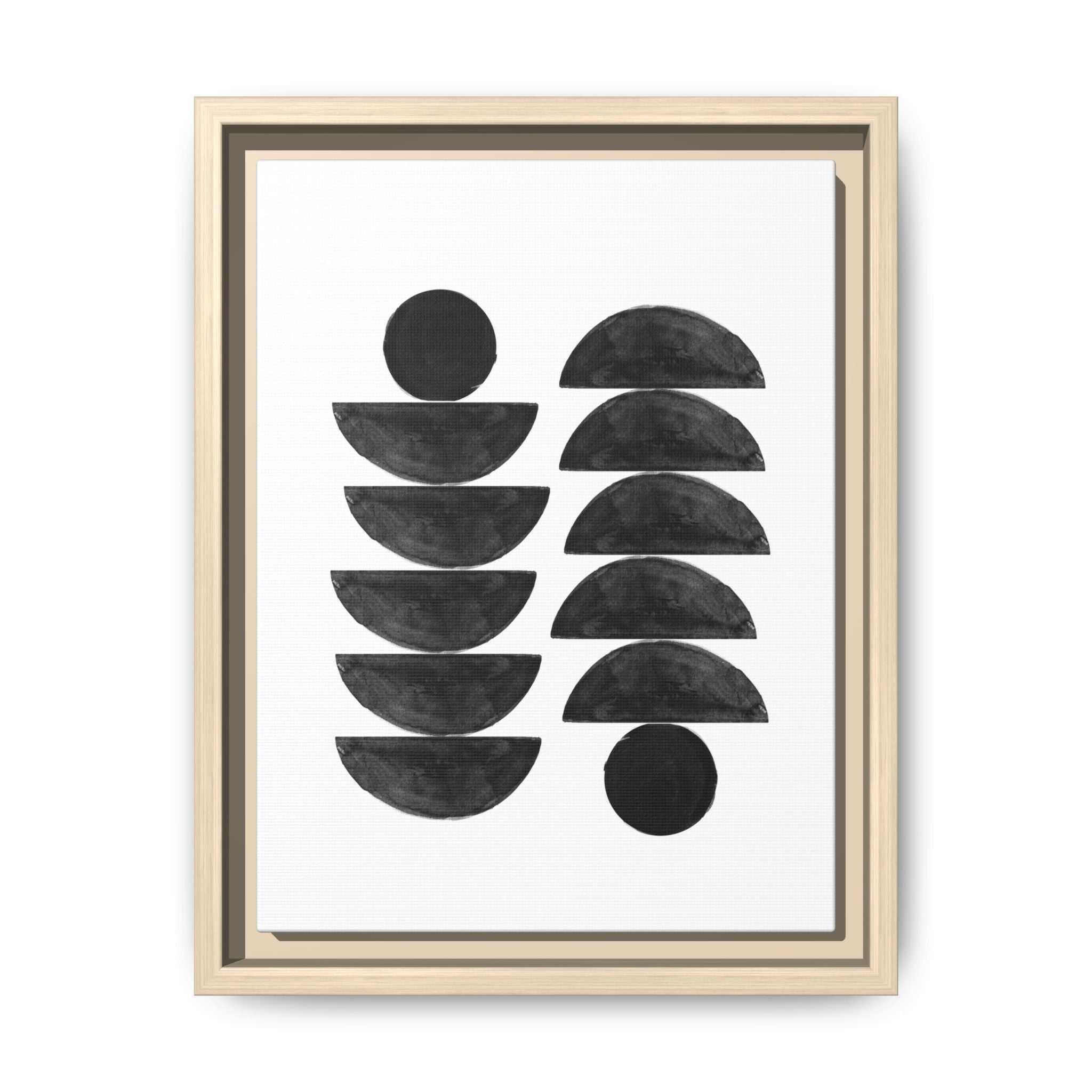Obsidian Balance Echoes - Framed