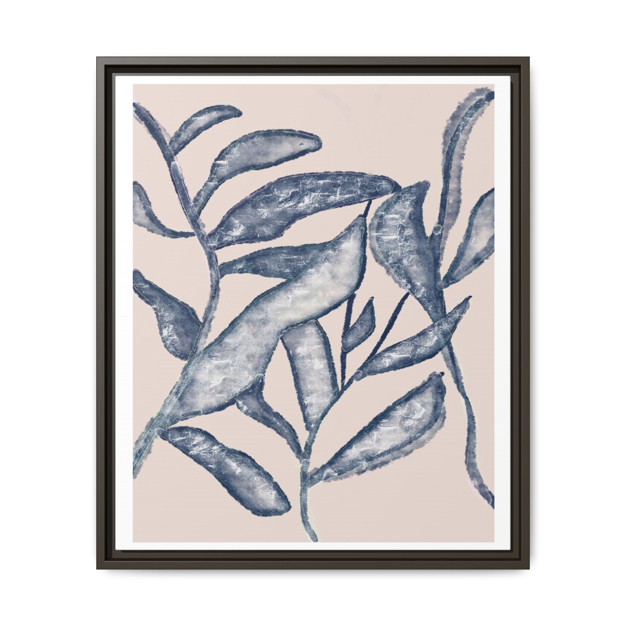 Moonlit Botanical Veil - Framed
