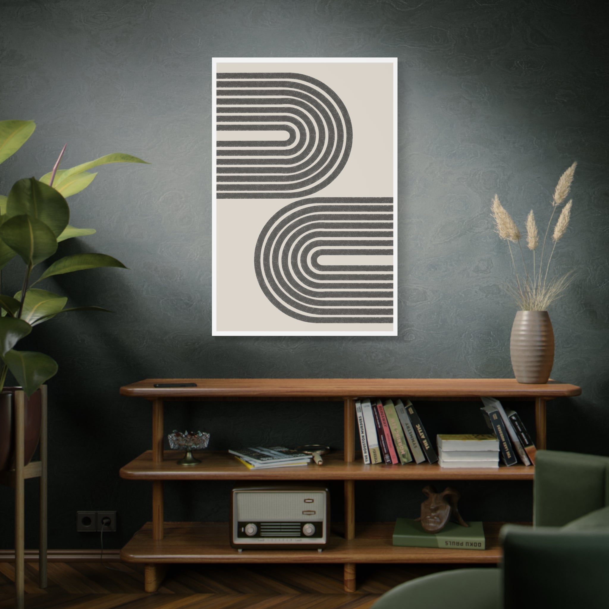 Twin Horizon Currents - Canvas