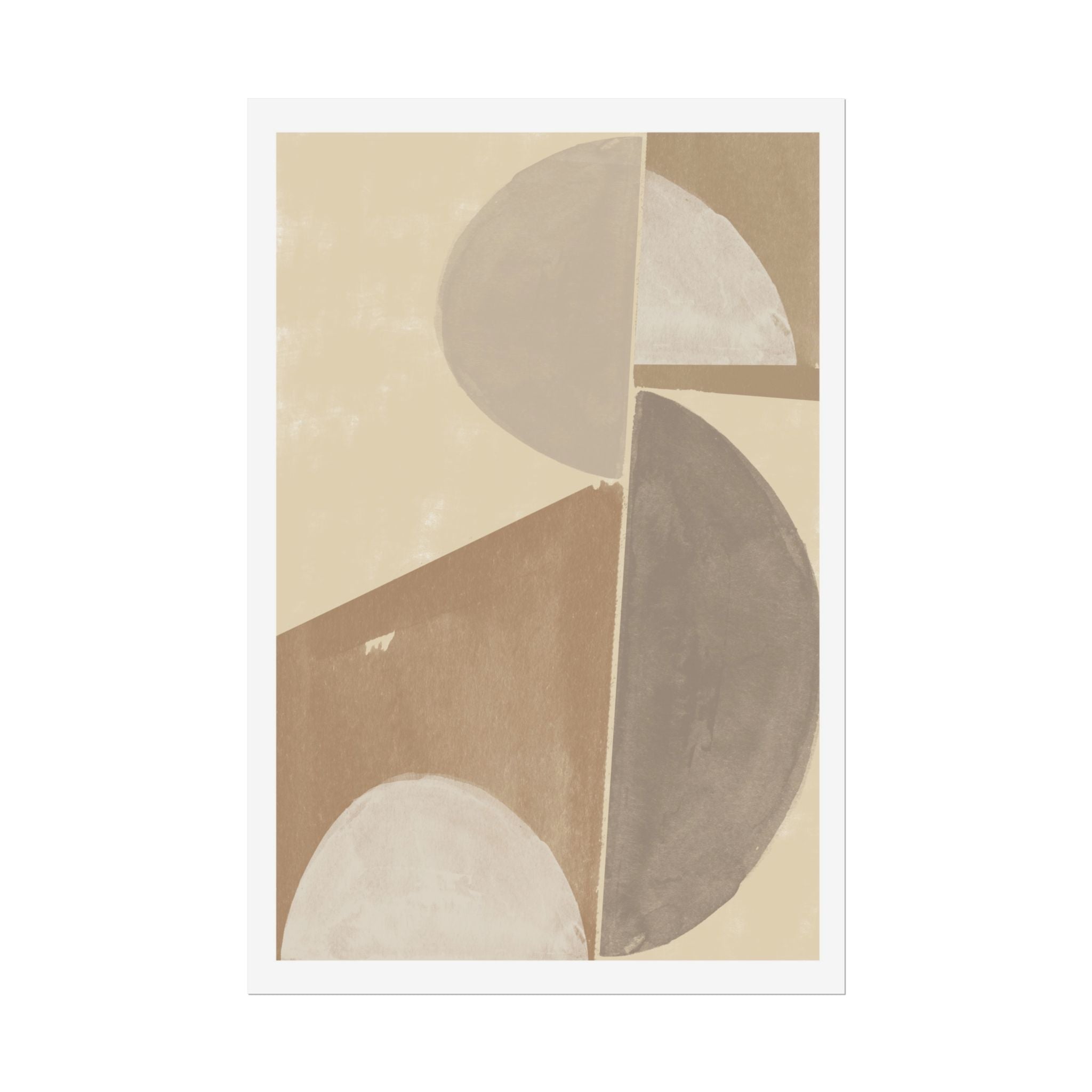 Desert Moon Geometry Echo - Poster