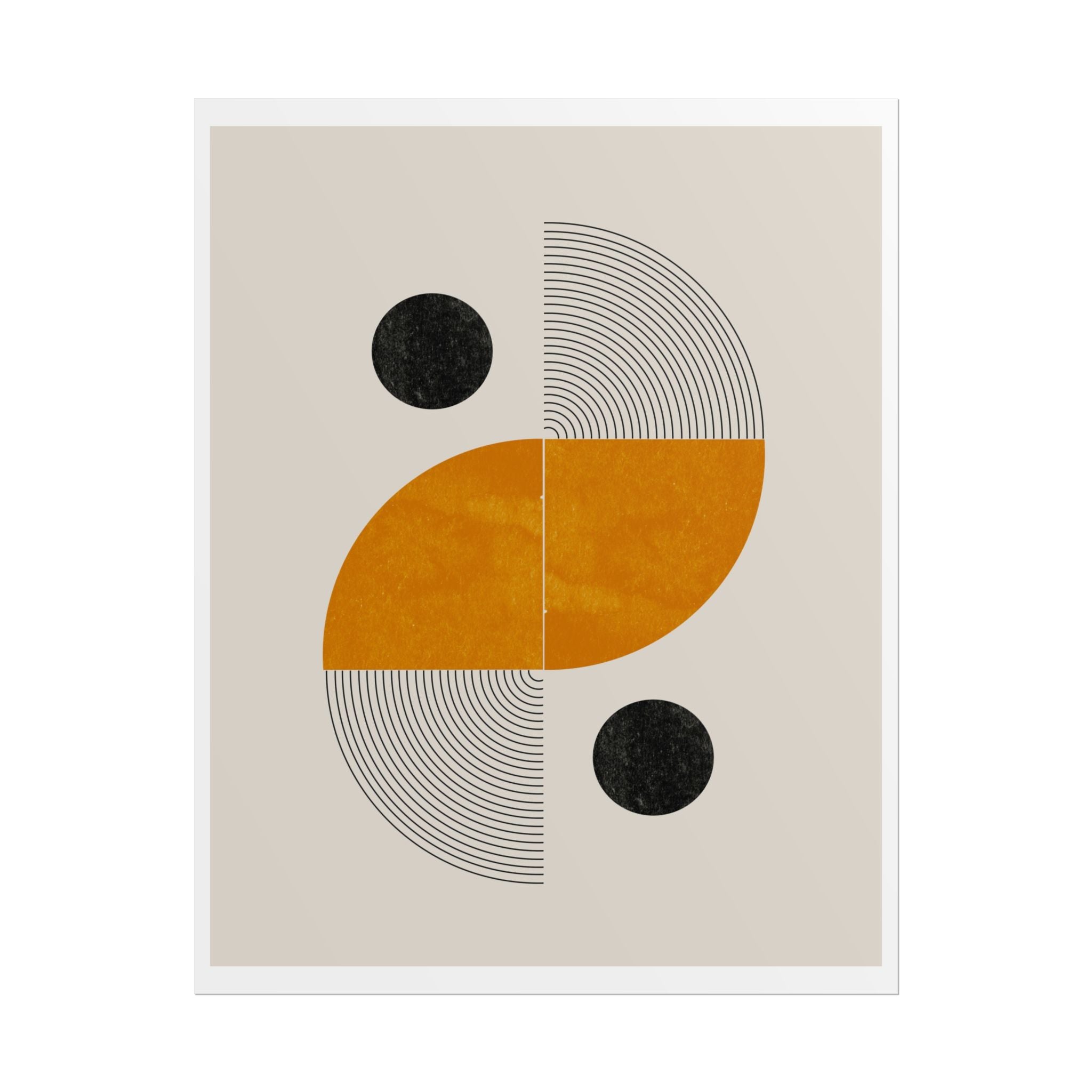 Amber Orbit Balance - Poster
