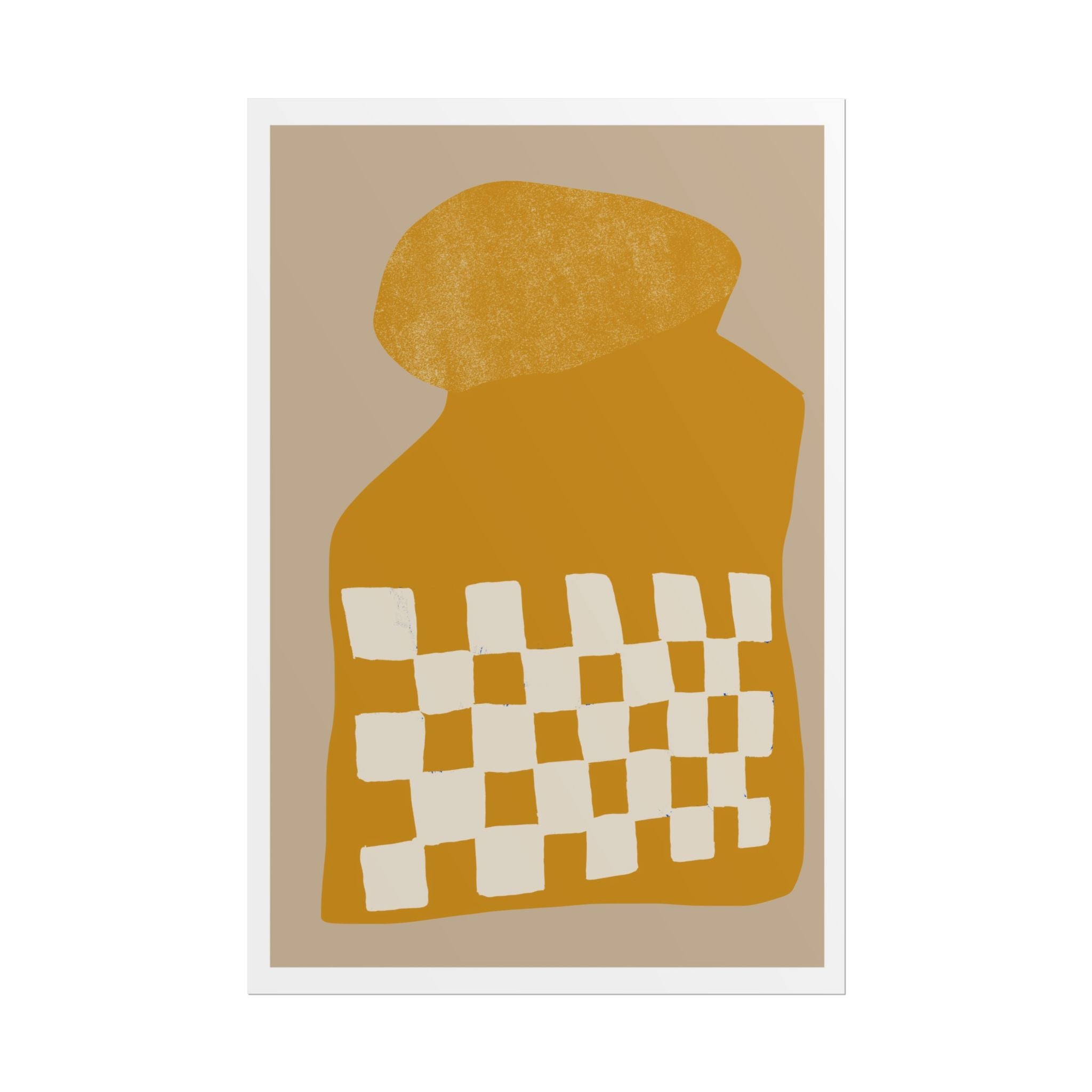 Golden Mosaic Bloom - Poster