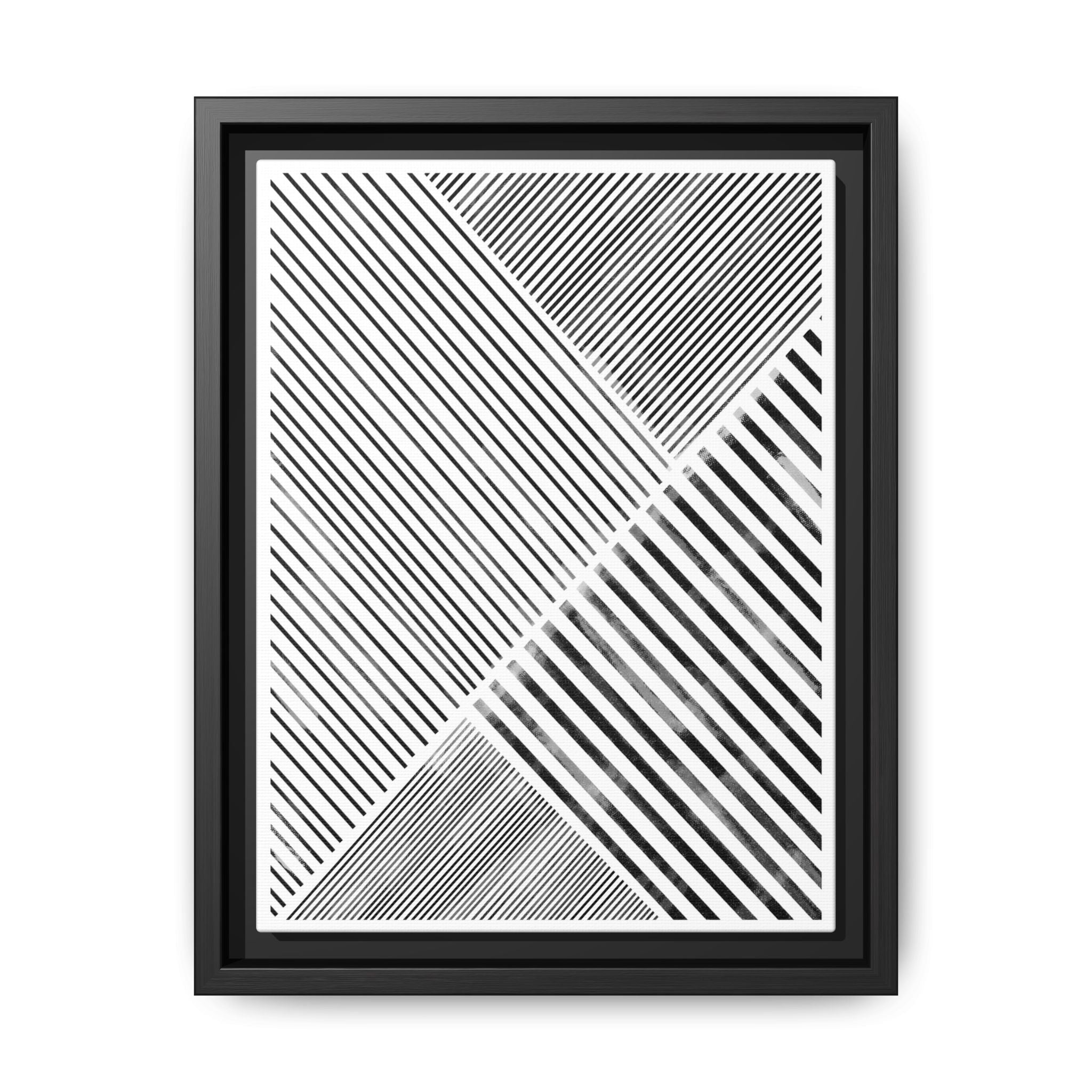 Monochrome Motion Angles - Framed