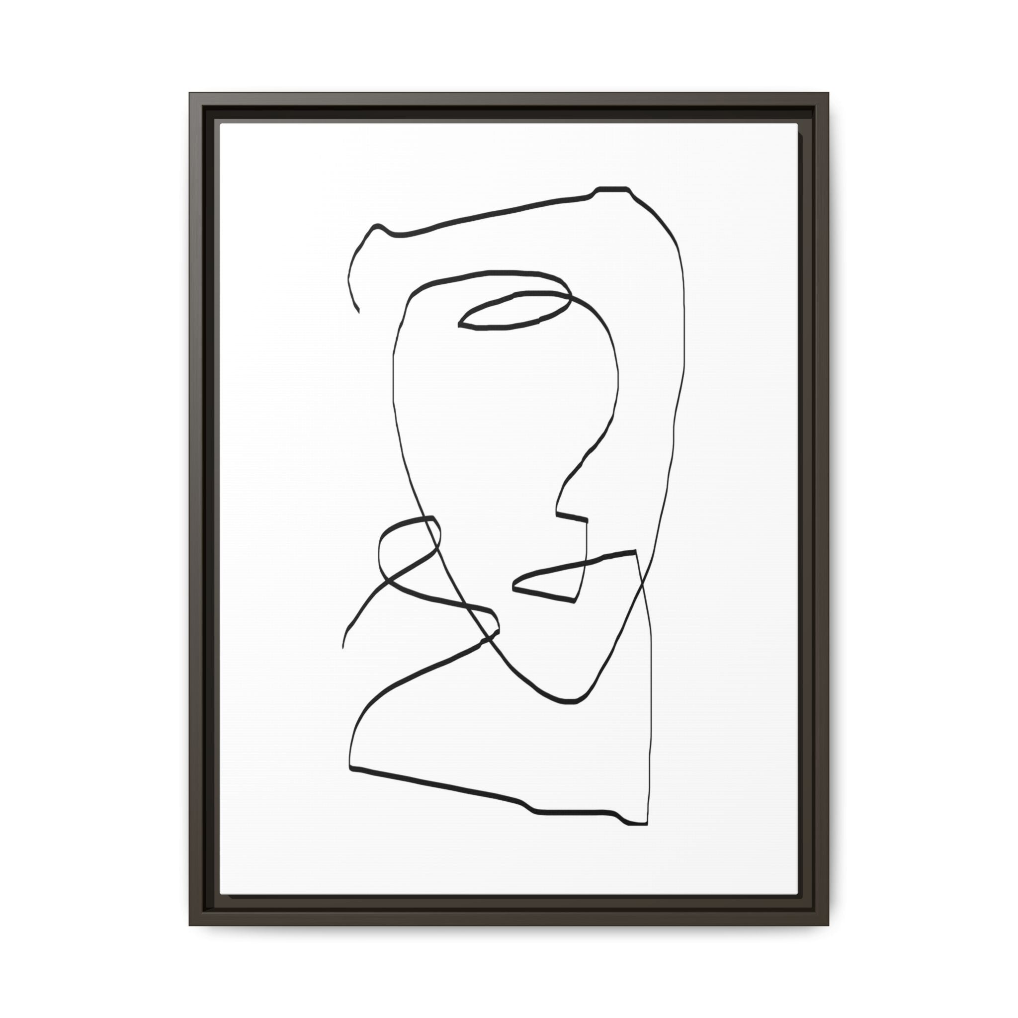 Silent Contour Reverie - Framed