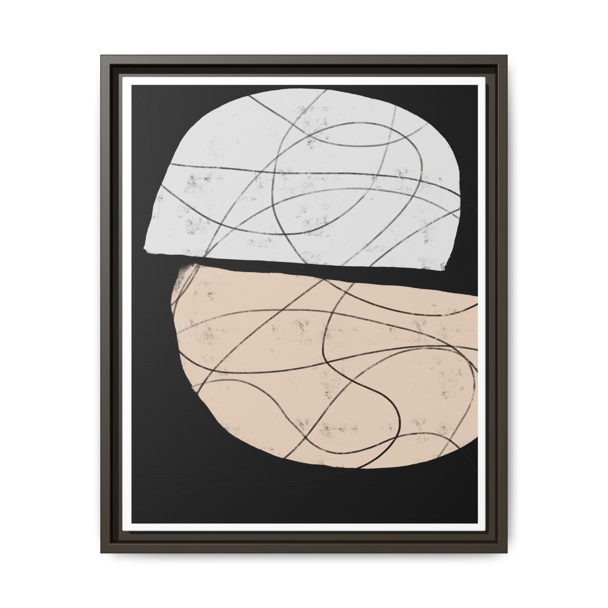 Nocturne Orbit Lines - Framed