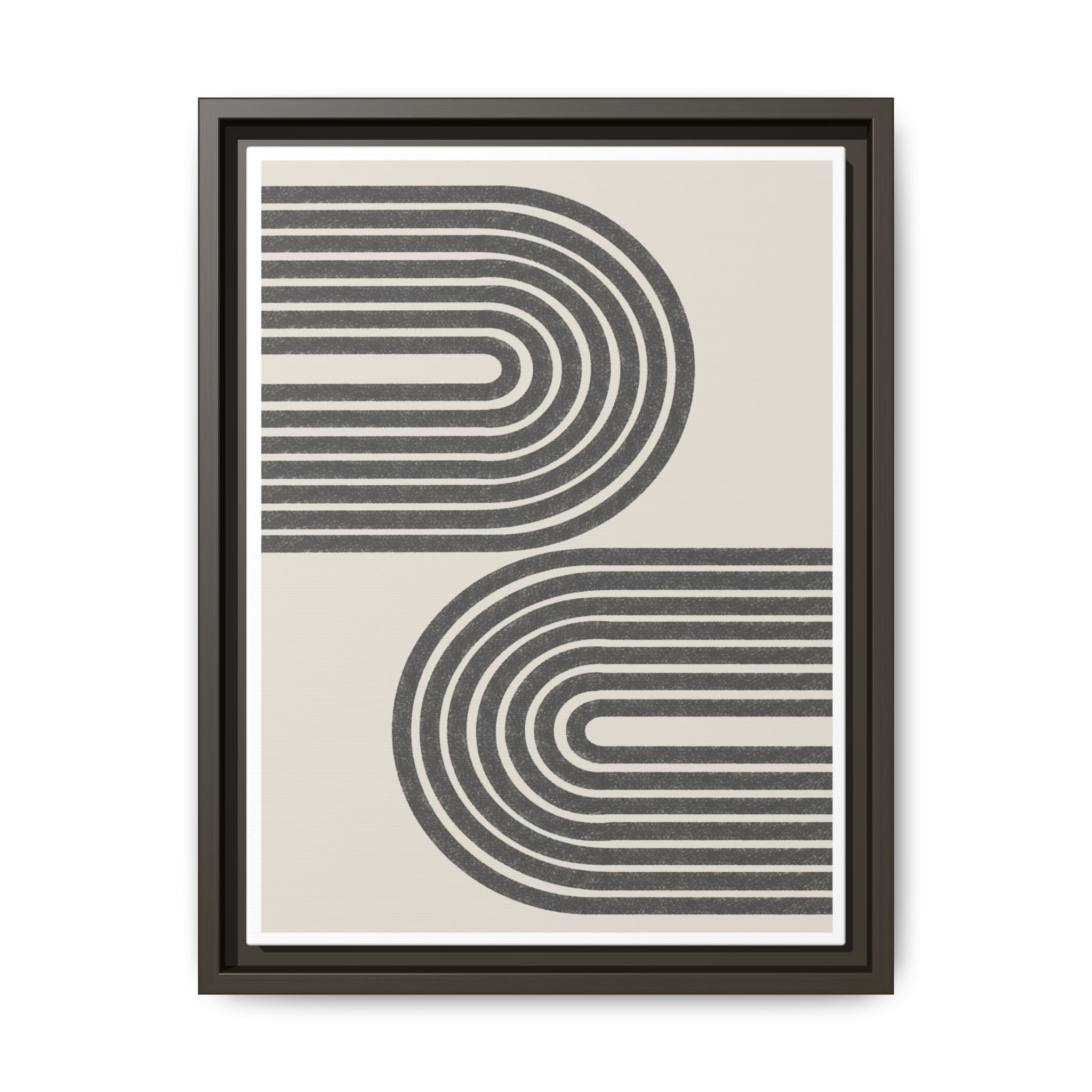 Twin Horizon Currents - Framed