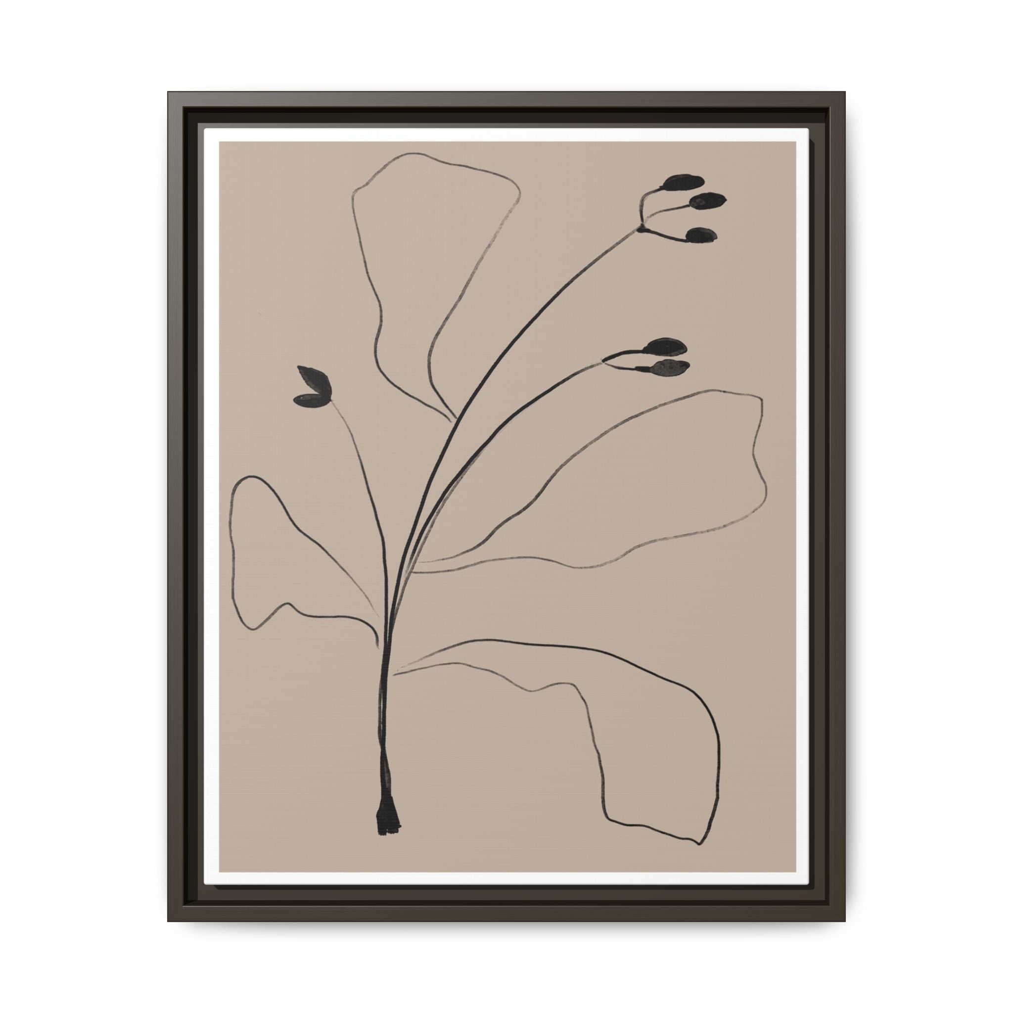 Quiet Botanical Gesture - Framed