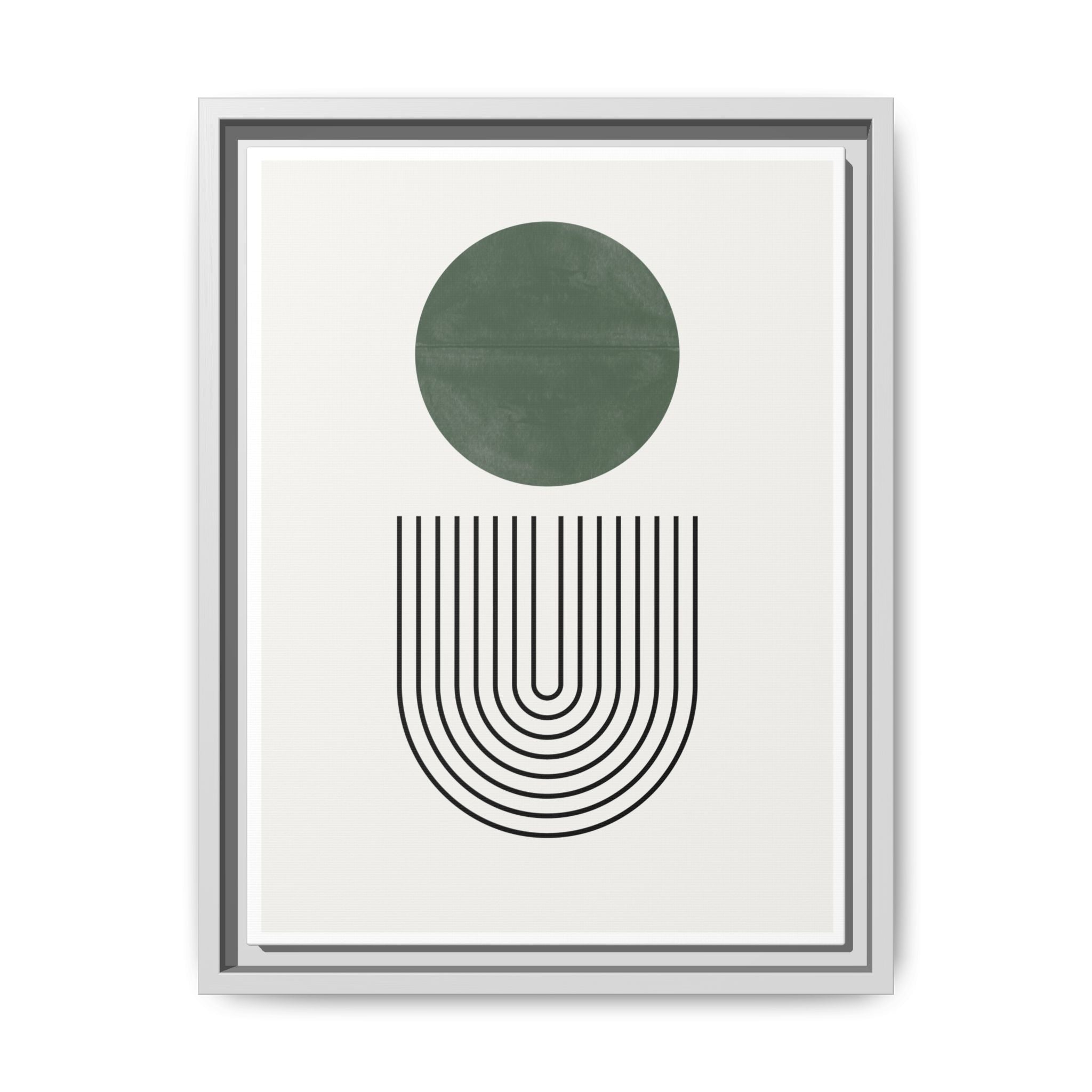 Emerald Orbit Pathways - Framed