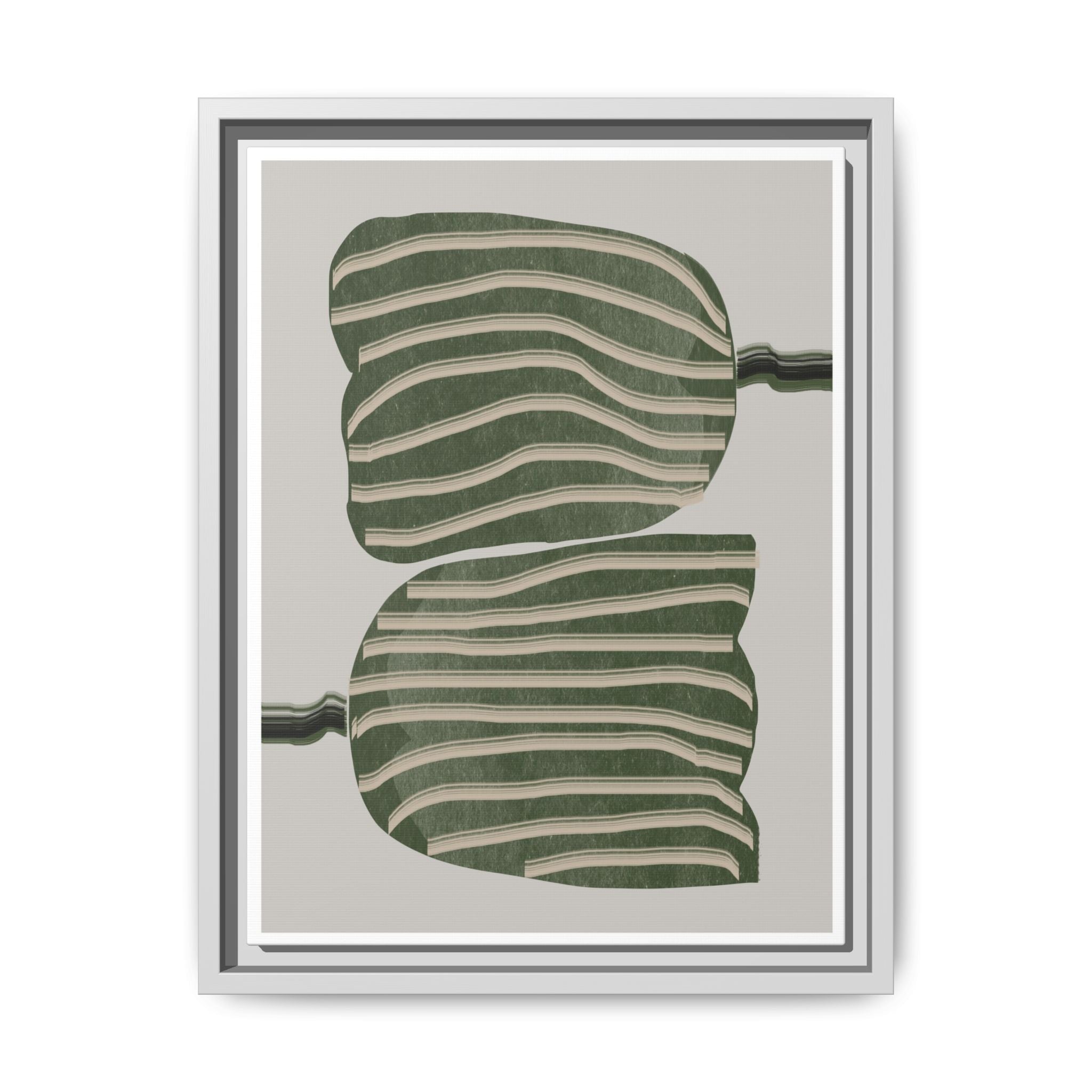 Verdant Echo Layers - Framed