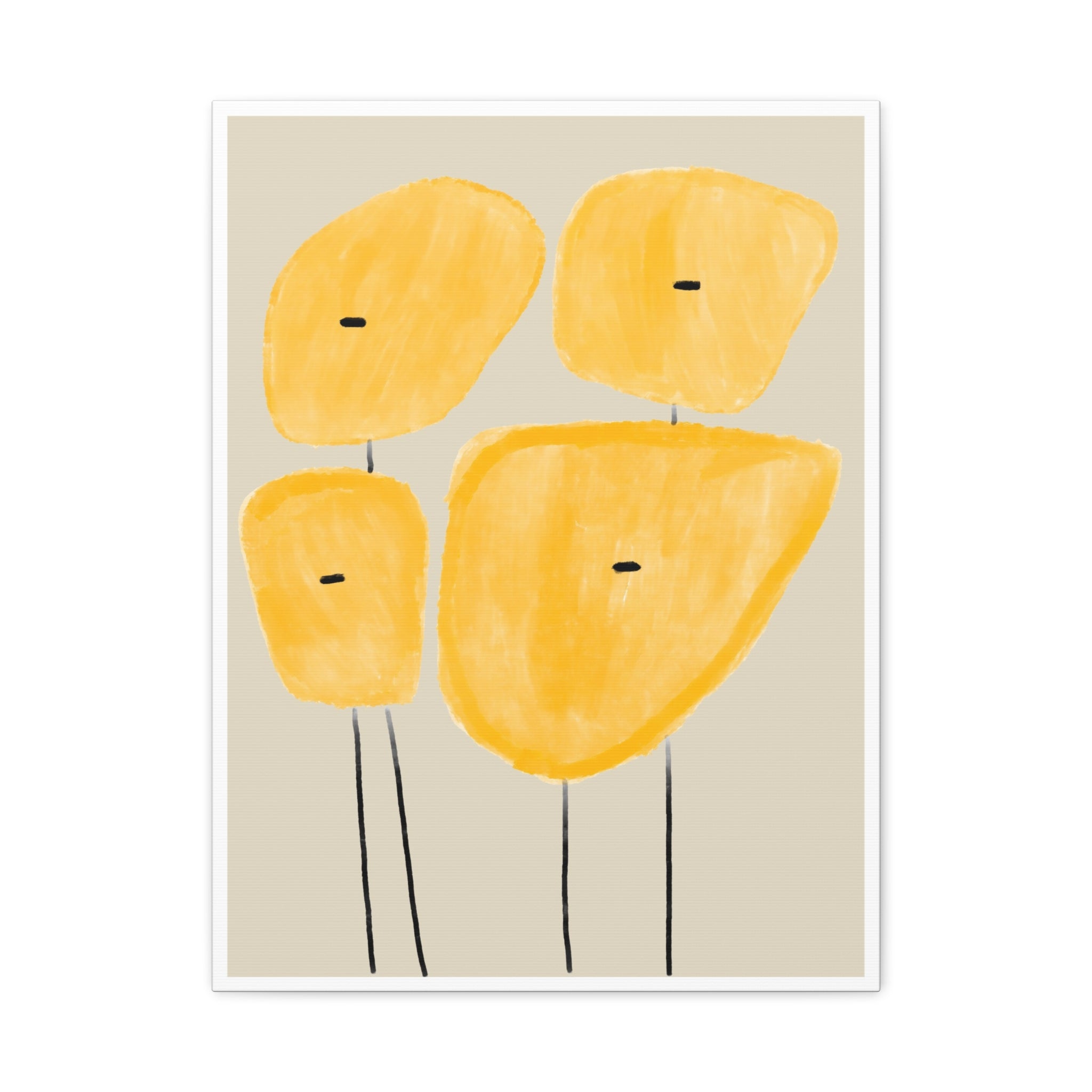 Golden Meadow Figures - Canvas