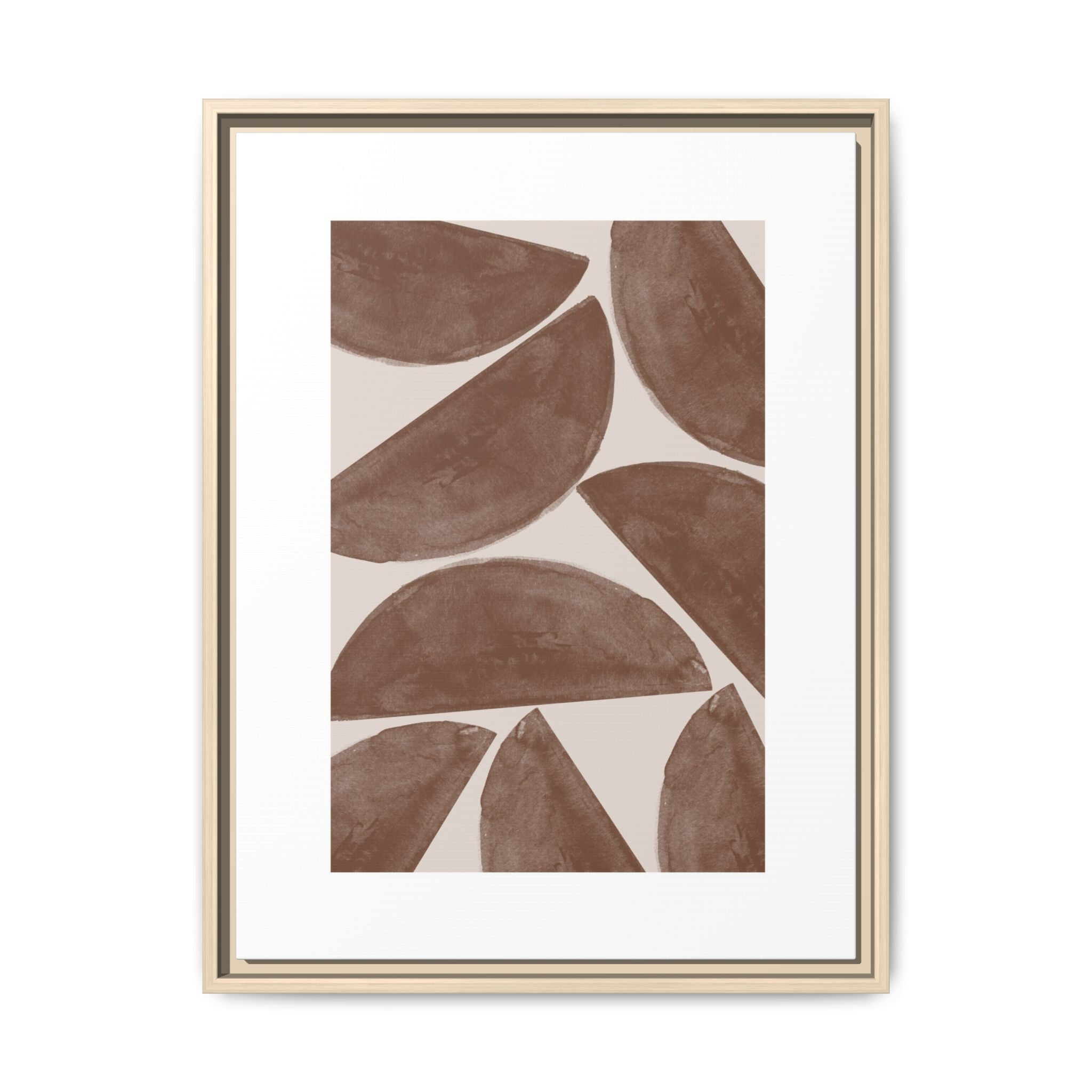 Terracotta Crescent Rhythm - Framed