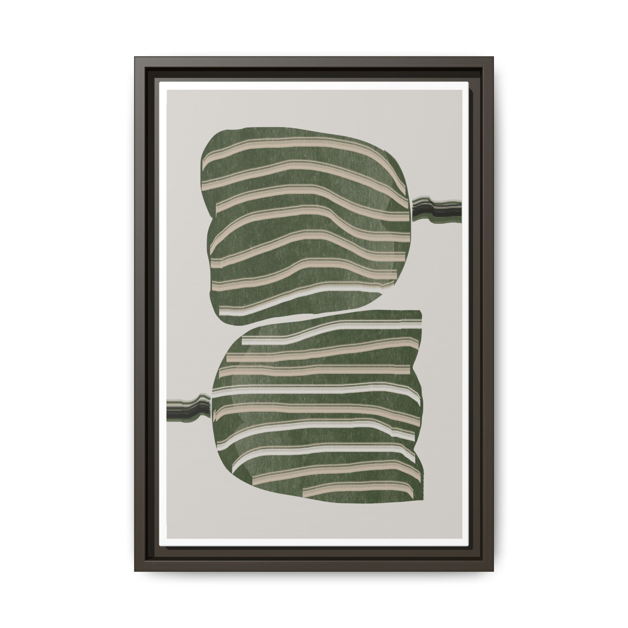 Verdant Echo Layers - Framed