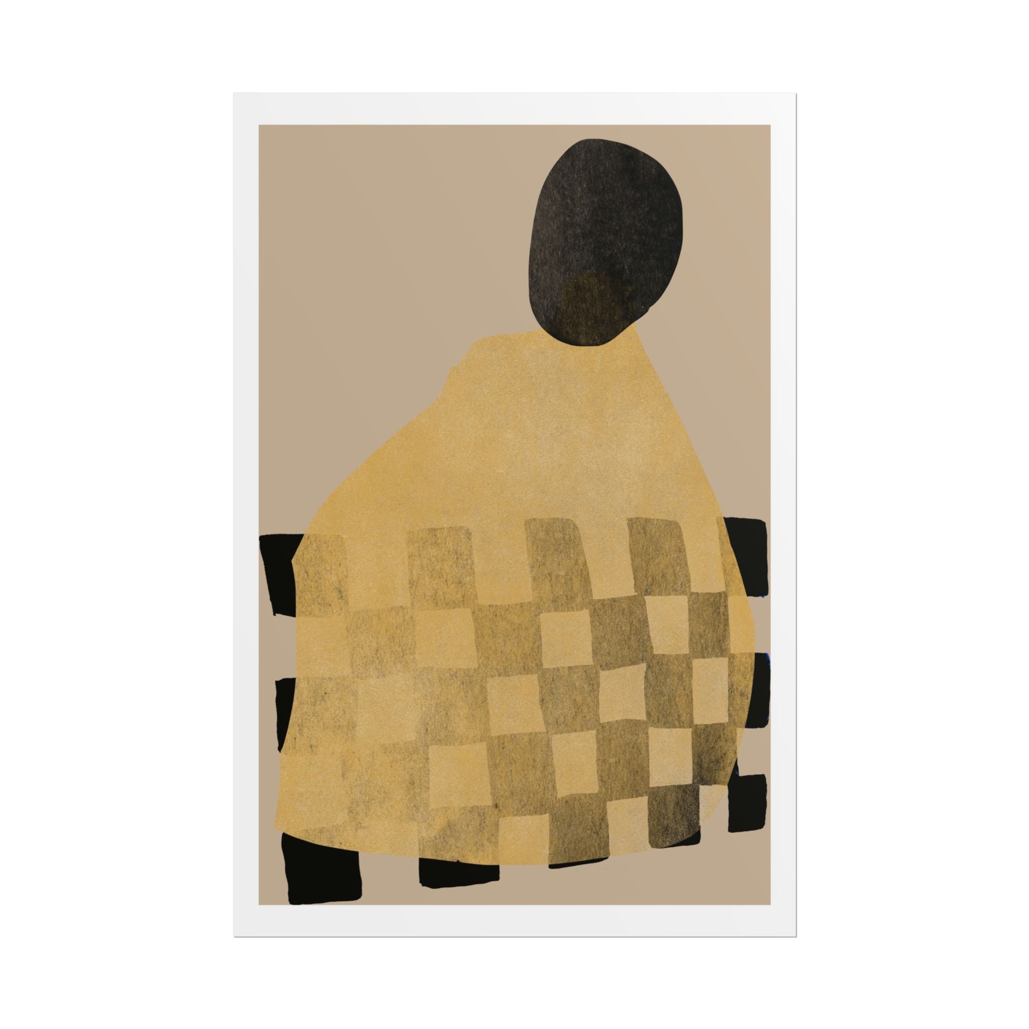 Golden Hearth Pattern Drift - Poster