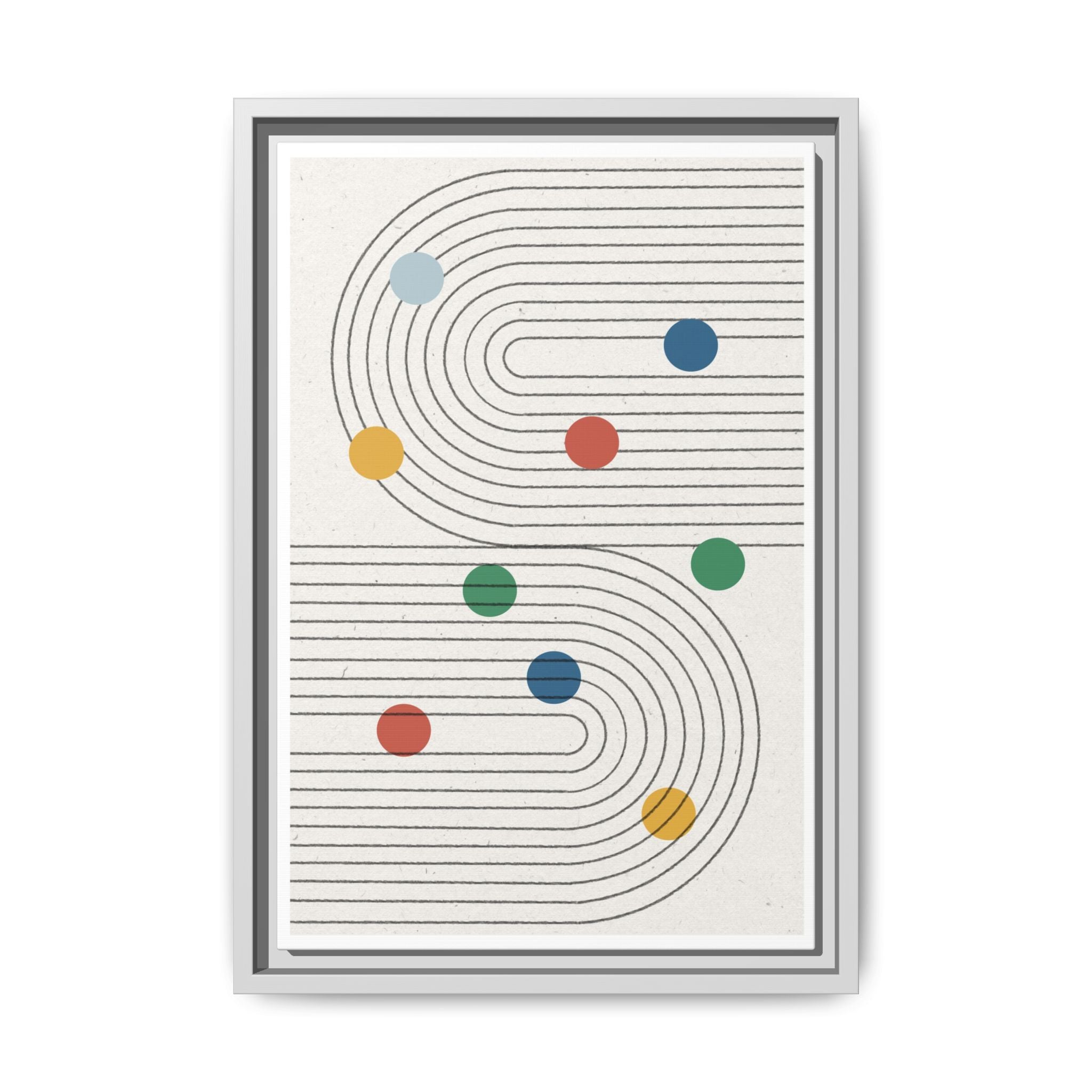 Retro Orbit Pathways - Framed