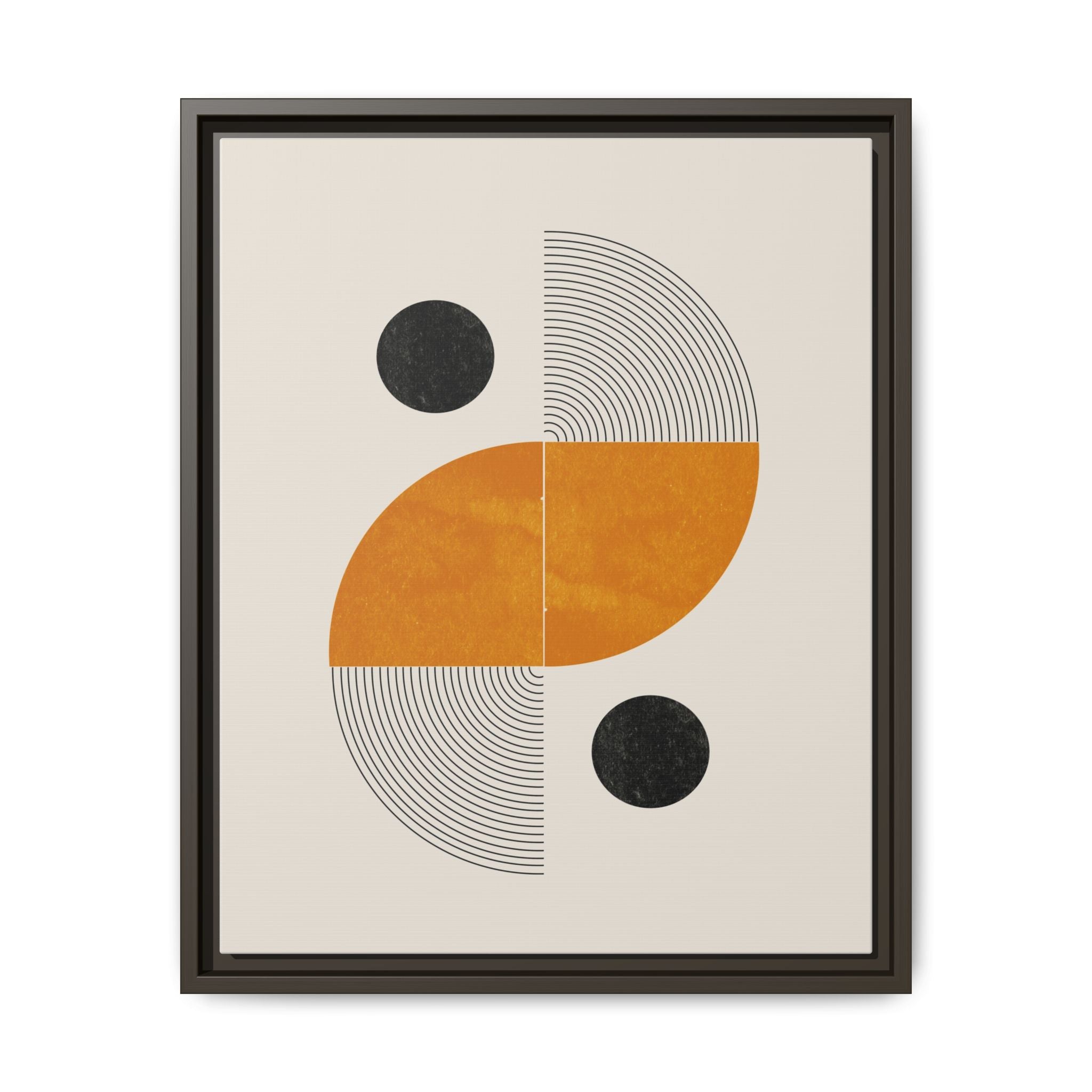 Amber Orbit Balance - Framed