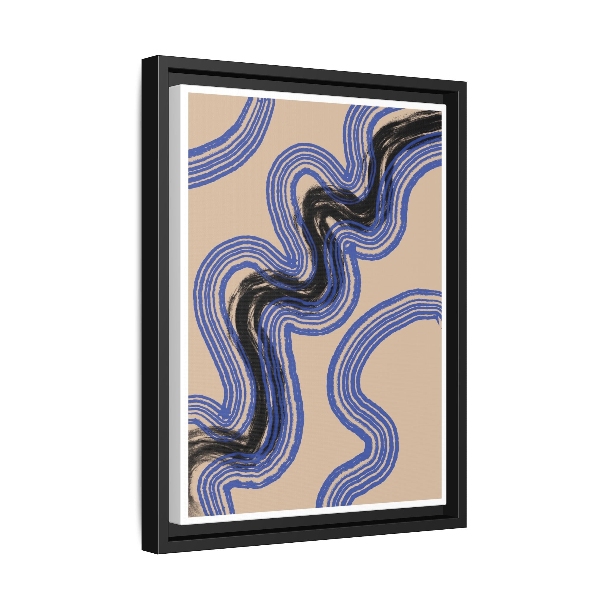 Indigo Rhythm Passage - Framed