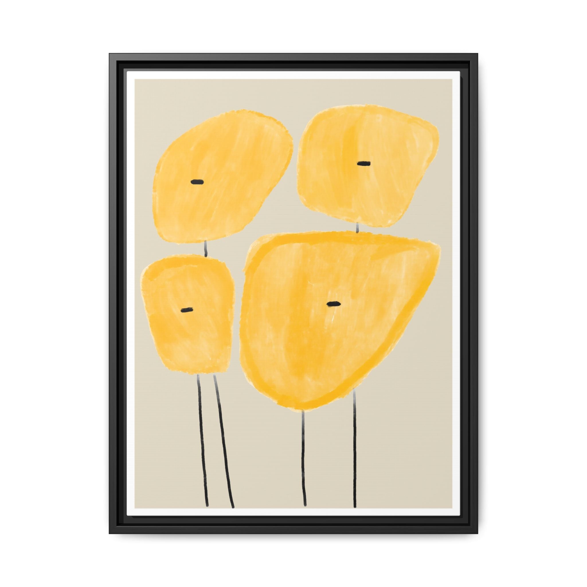 Golden Meadow Figures - Framed