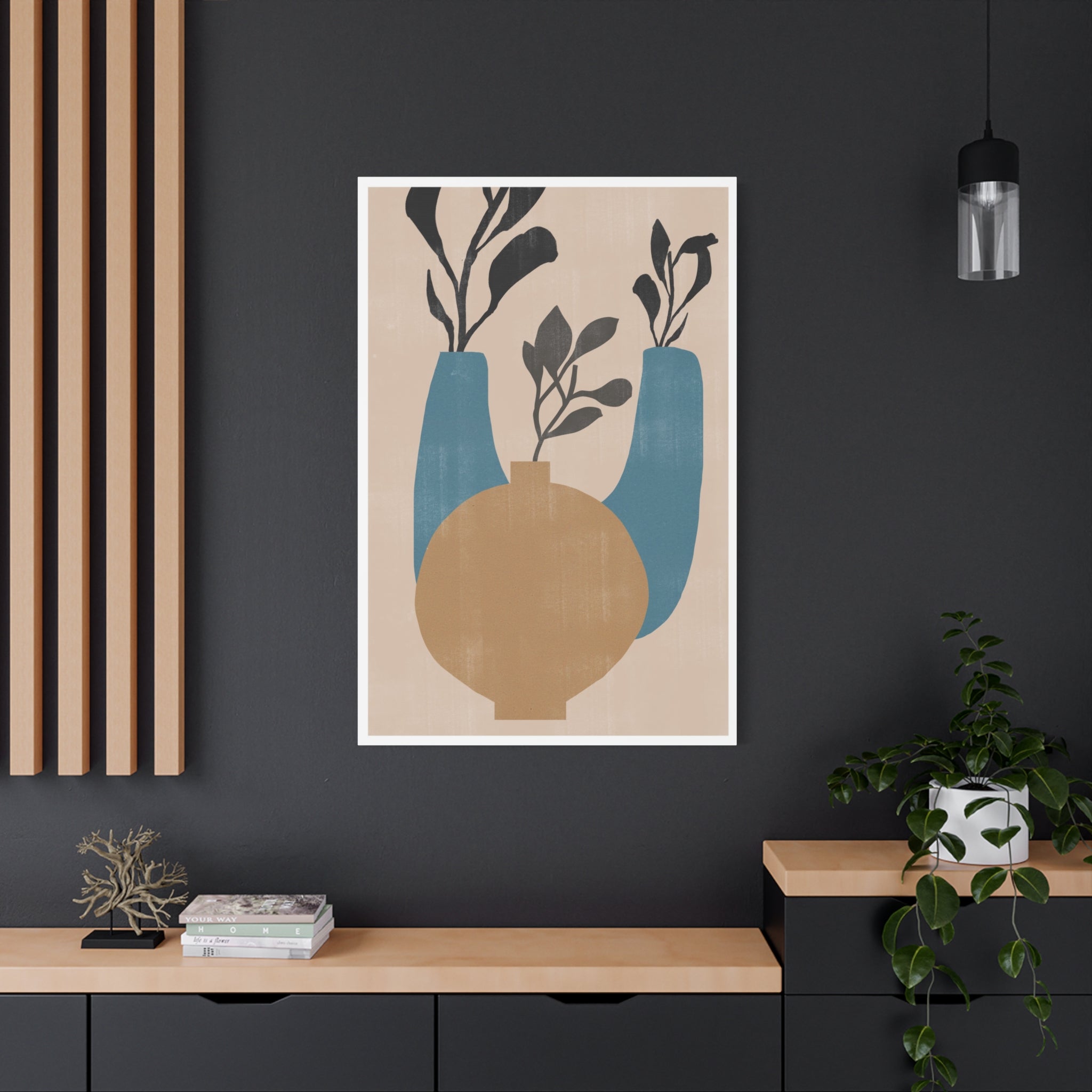 Azure Vessel Harmony - Canvas