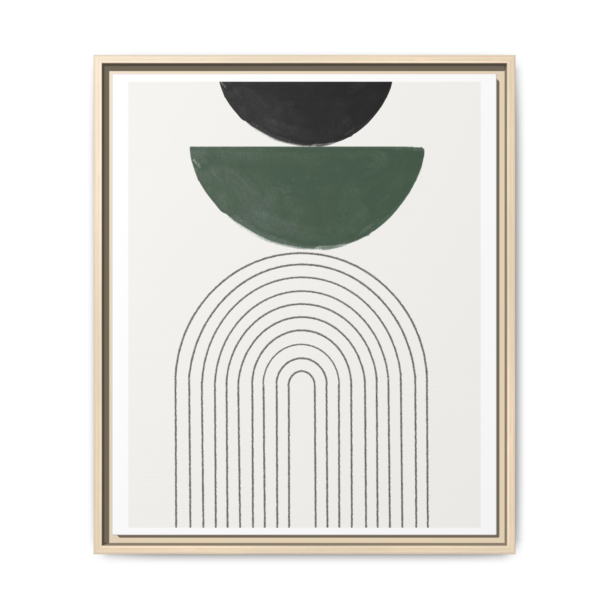 Emerald Arc Horizon - Framed