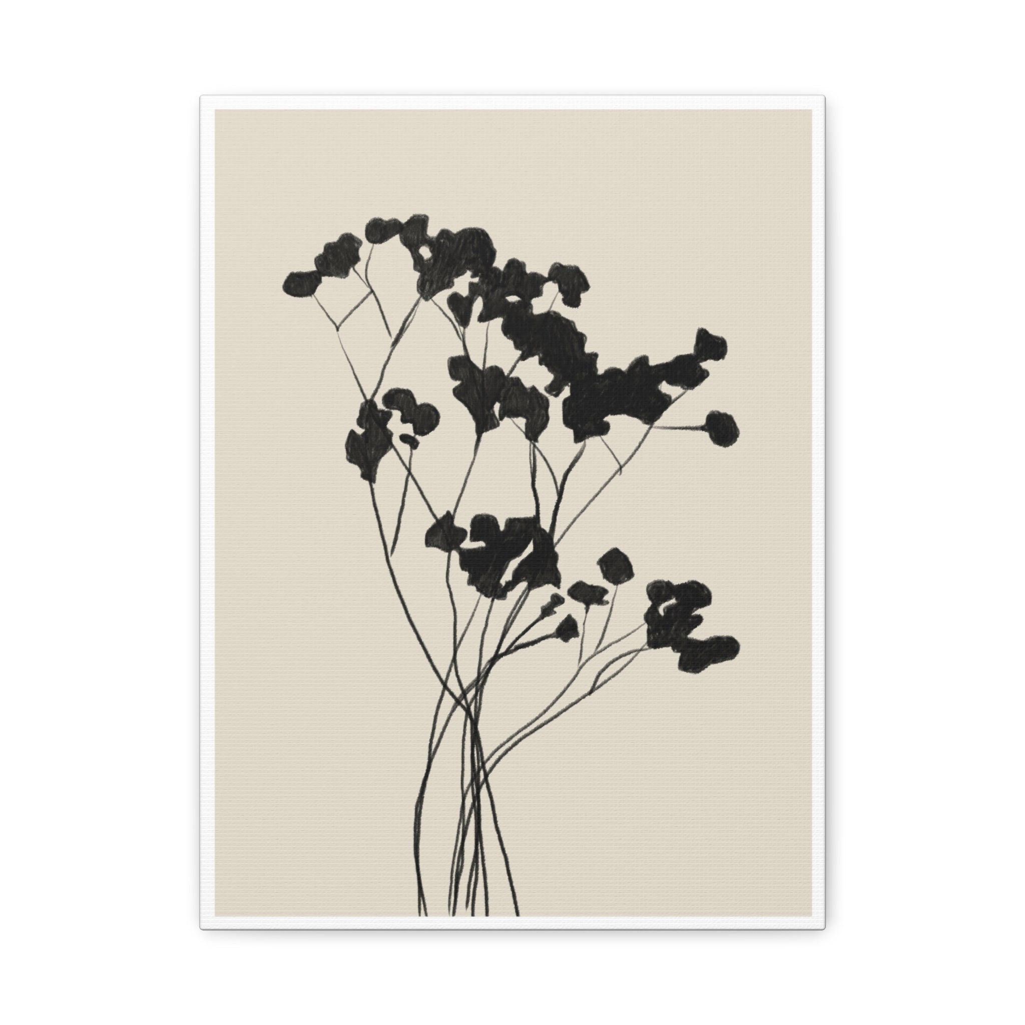 Velvet Bloom Silhouettes - Canvas